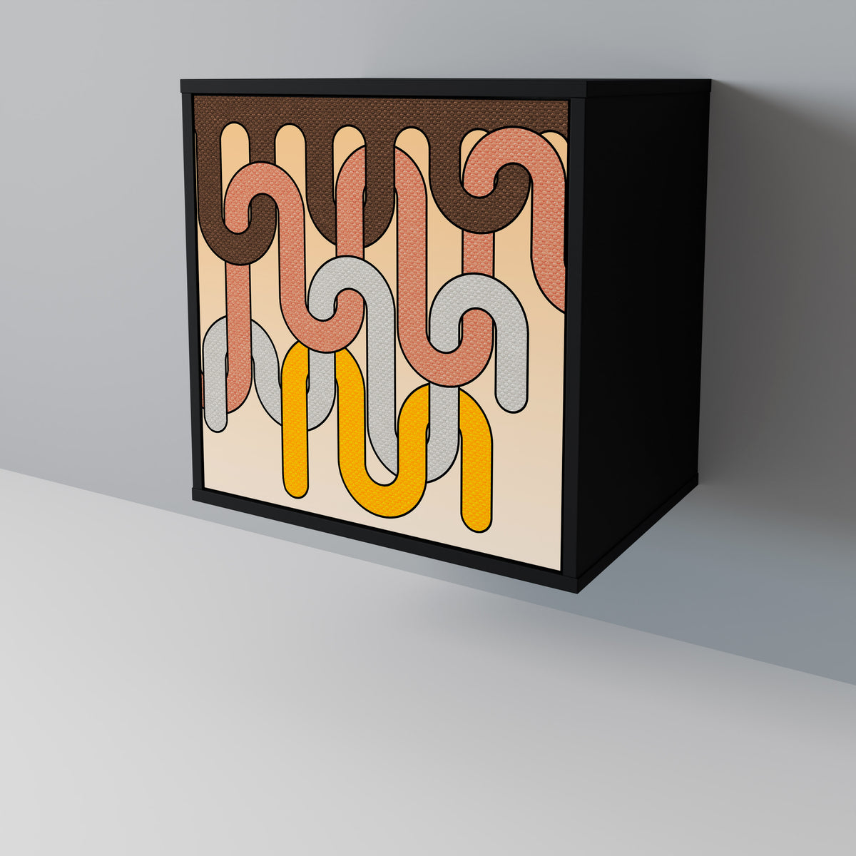 COLORFUL STRINGS 1-Door Sideboard