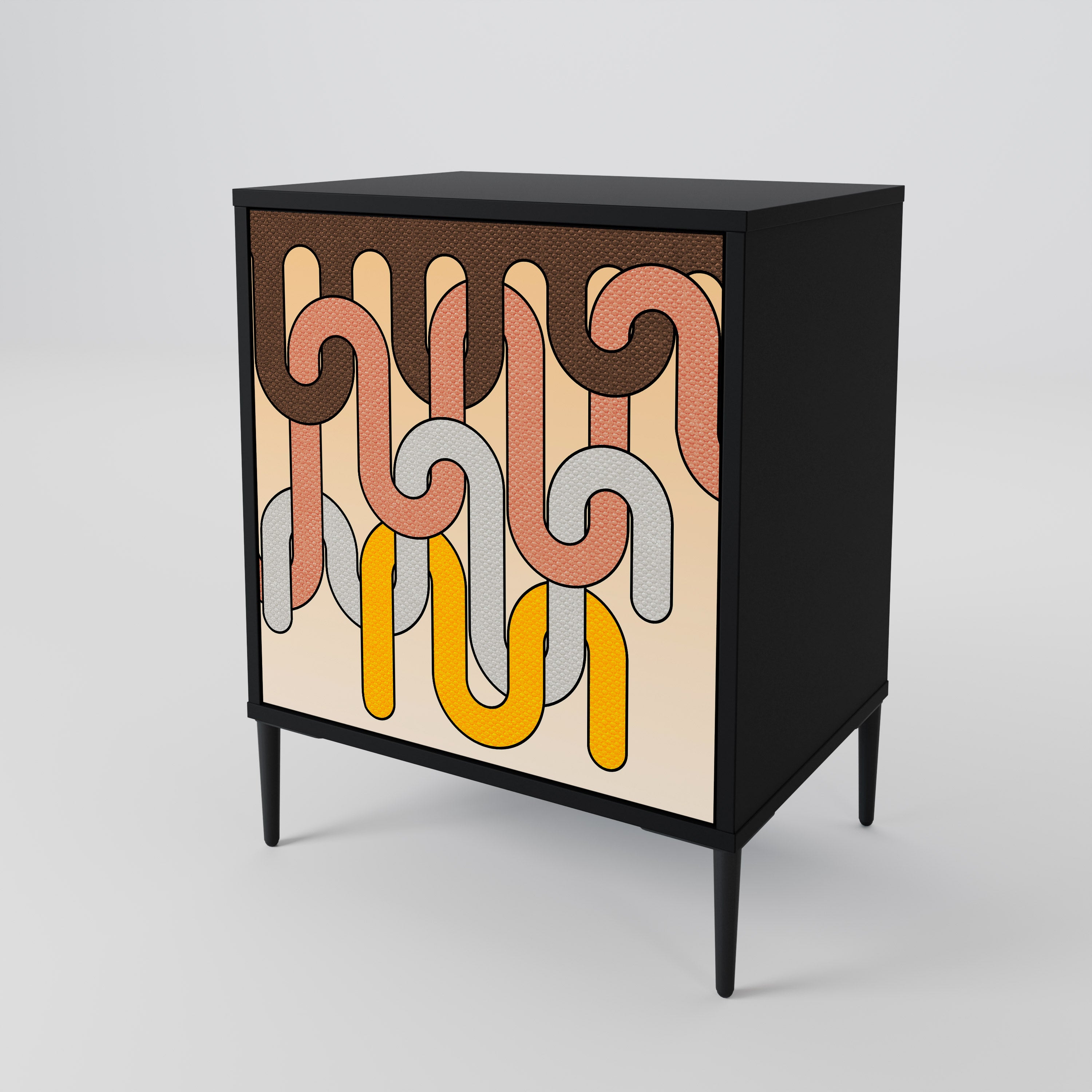 COLORFUL STRINGS 1-Door Sideboard