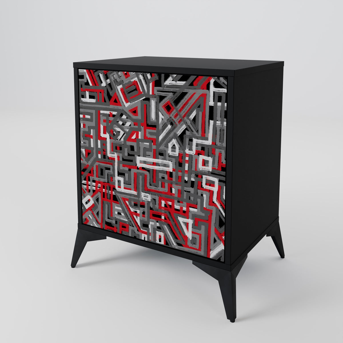 BROKEN LINES 1-Door Sideboard