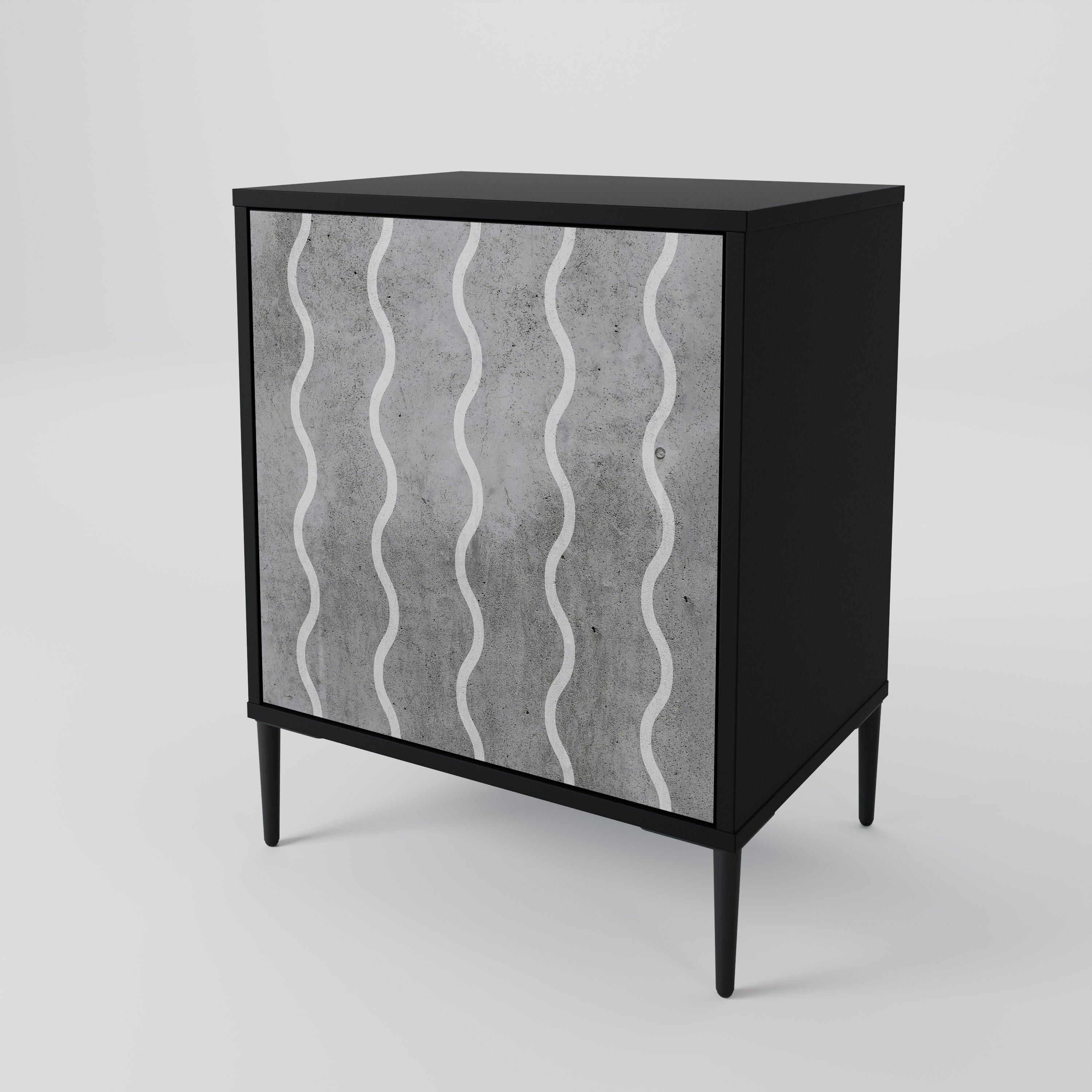 WAVES OF CONCRETE 1-Door Sideboard