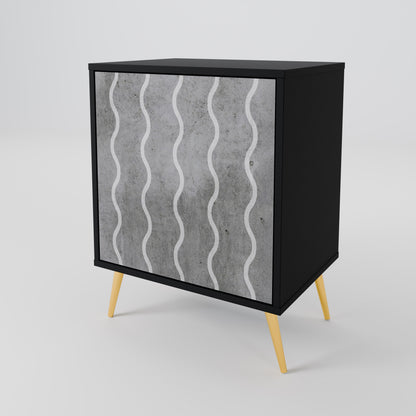 WAVES OF CONCRETE 1-Door Sideboard
