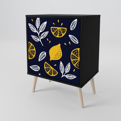 CITRUS BLACK AND WHITE 1-Door Sideboard