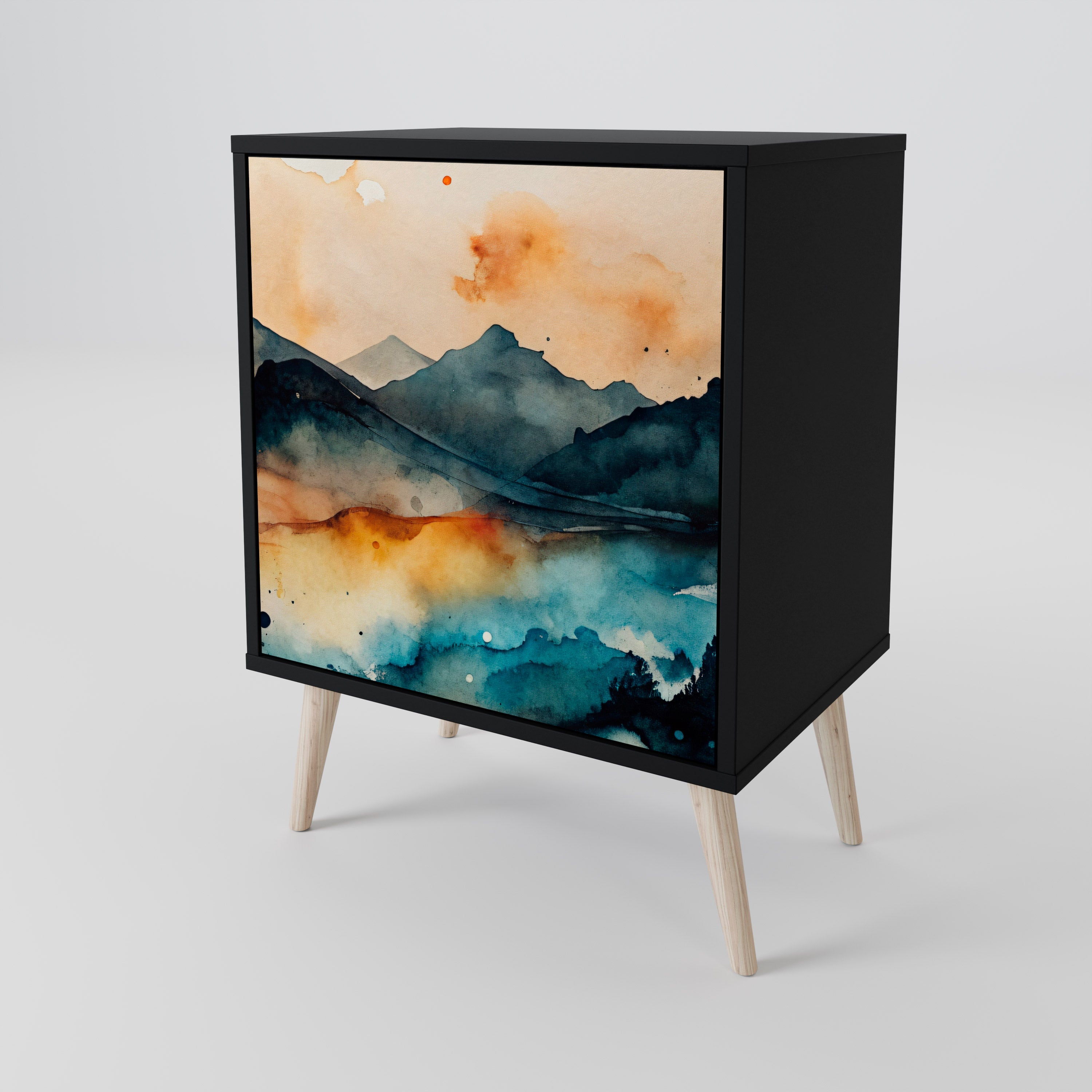 OMINOUS MOUNTAINS 1-Door Sideboard