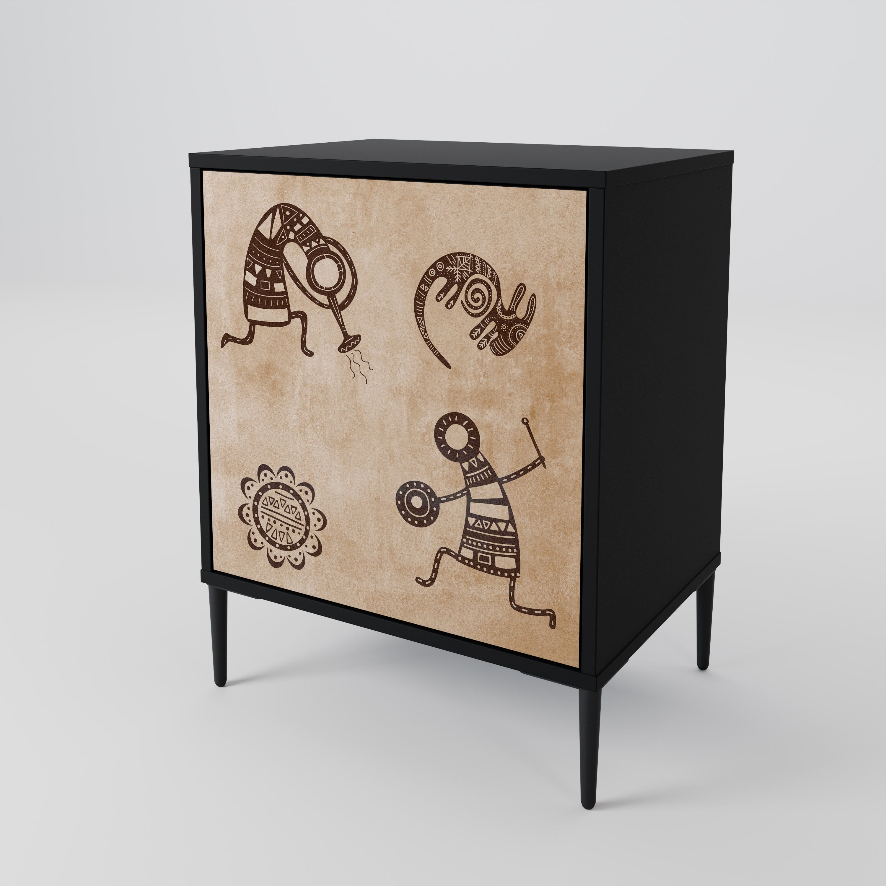 AFRICAN STYLE 1-Door Sideboard