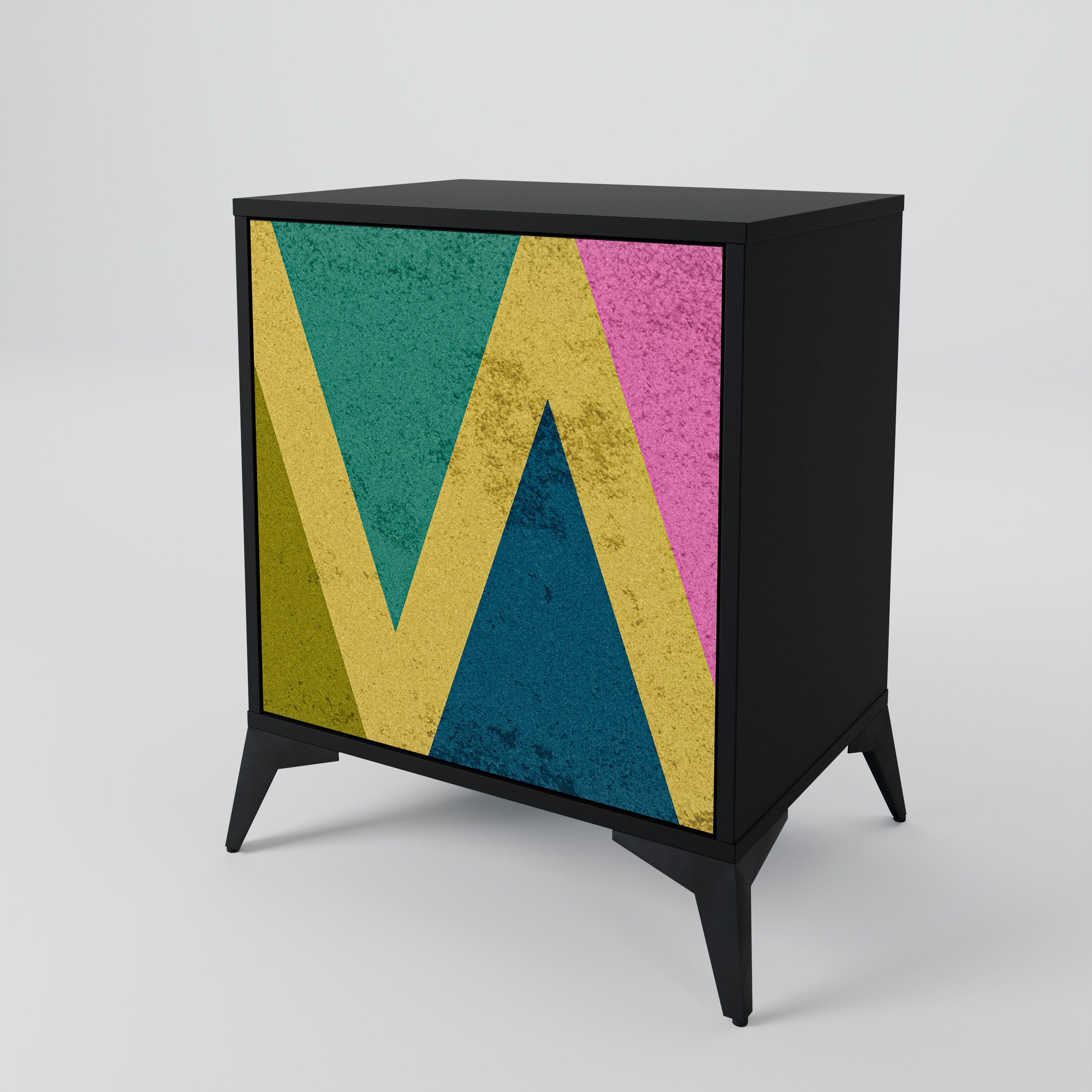 COLORFUL TRIANGLES 1-Door Sideboard