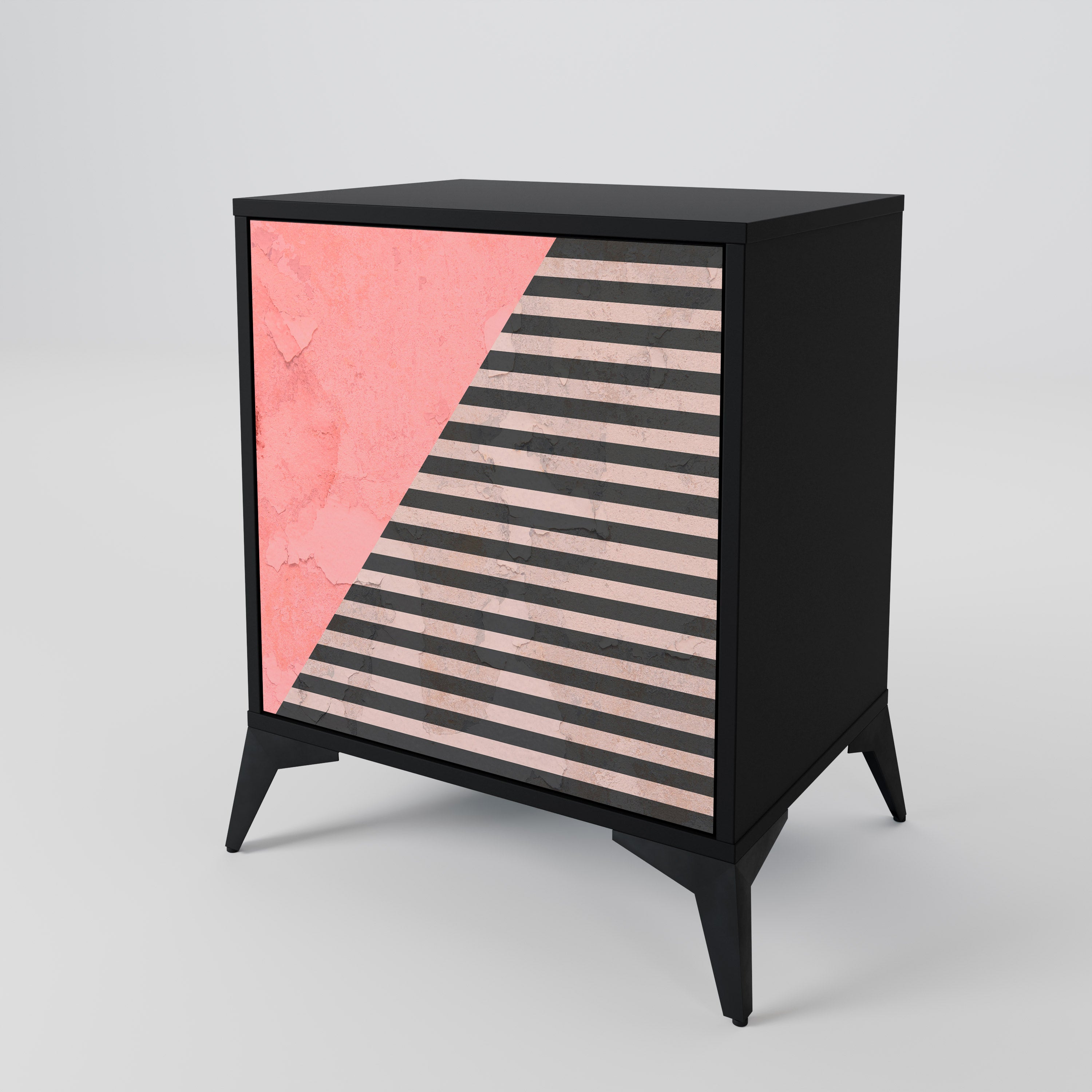 GLAMOROUS STRIPE 1-Door Sideboard
