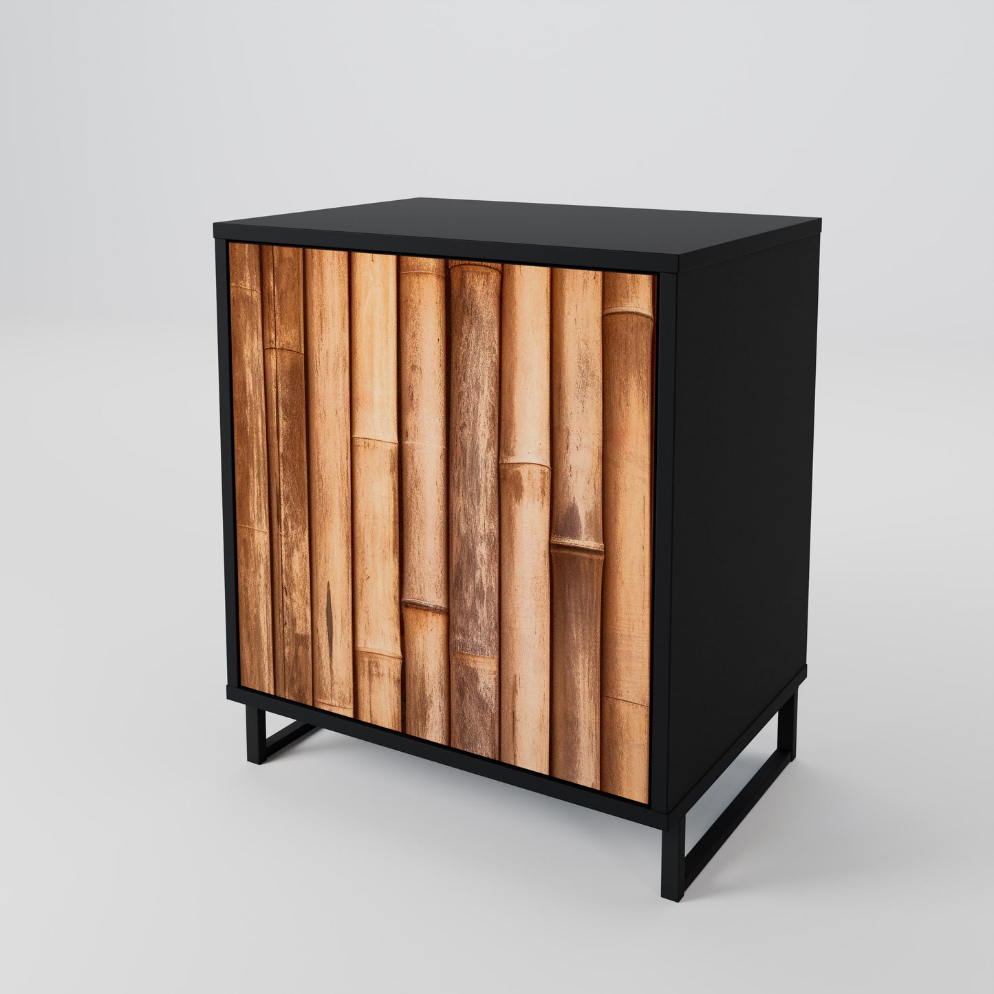 NATURAL WOOD 1-Door Sideboard