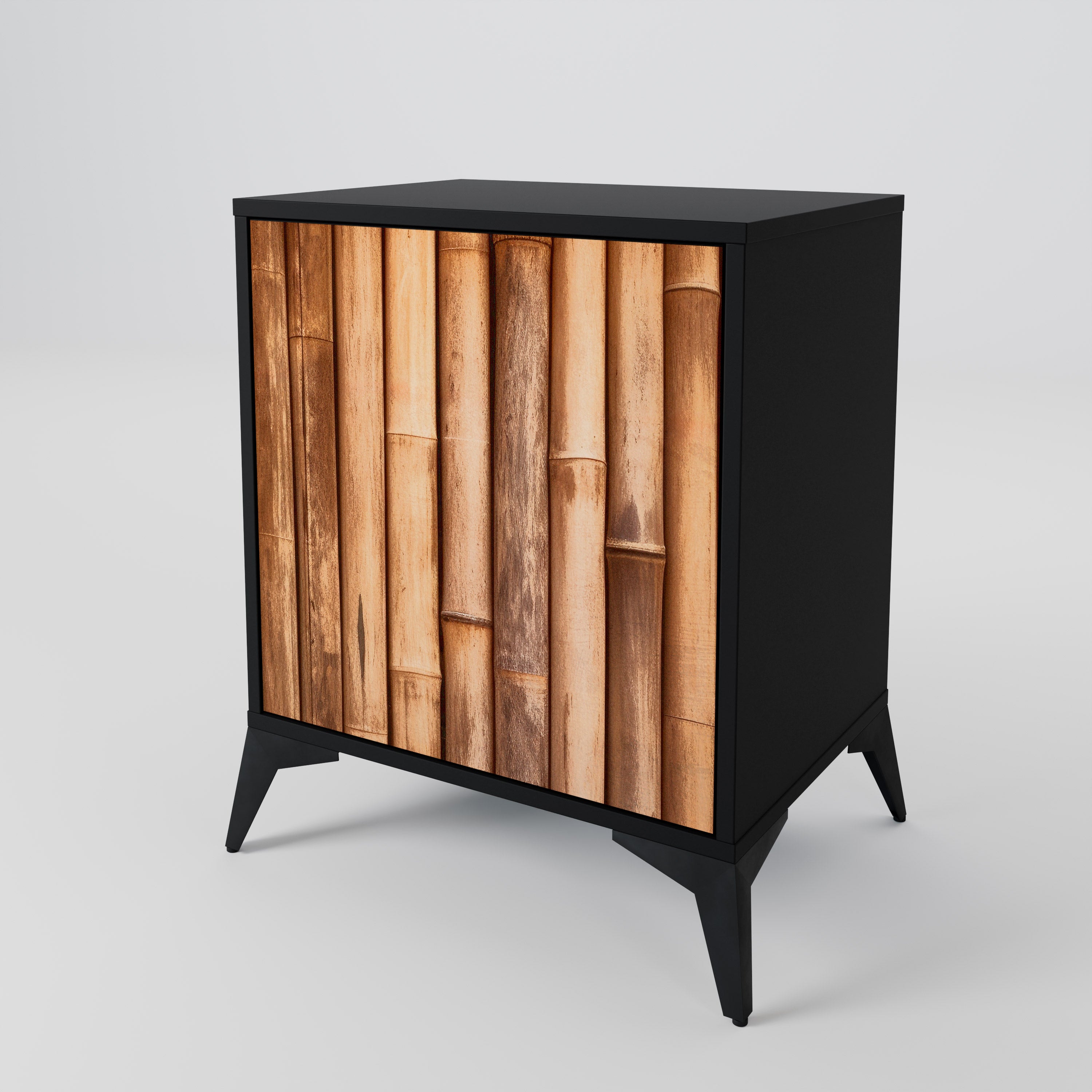 NATURAL WOOD 1-Door Sideboard