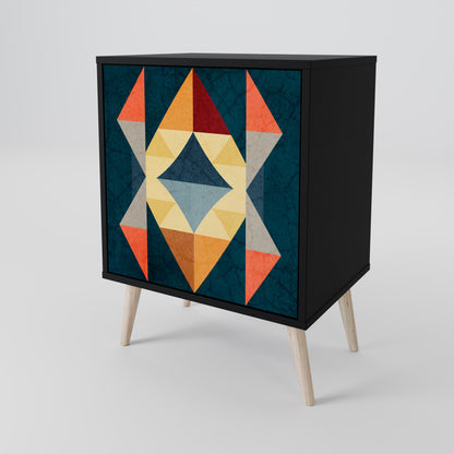 CRACKED ILLUSION 1-Door Sideboard