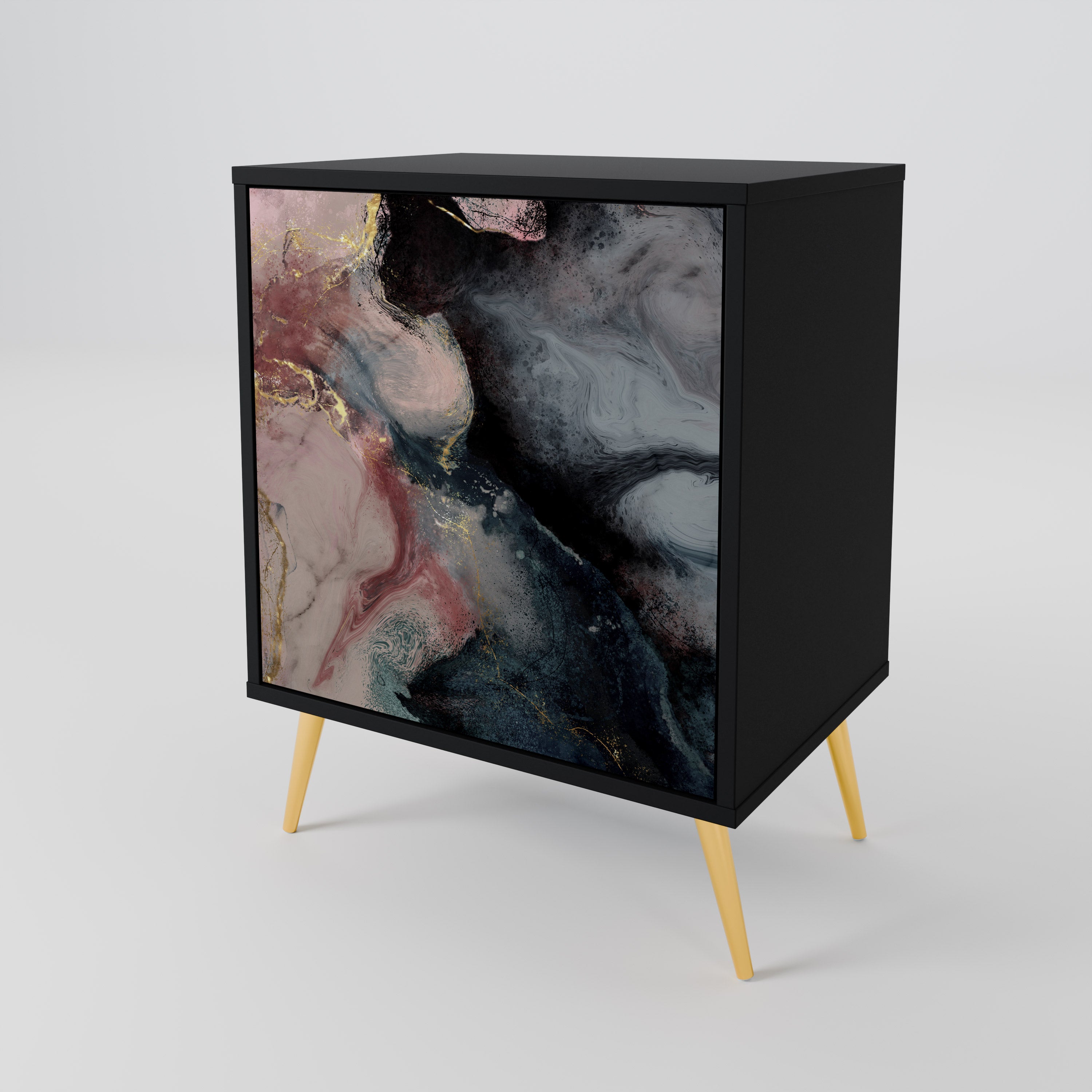 GILDED SWIRLS 1-Door Sideboard