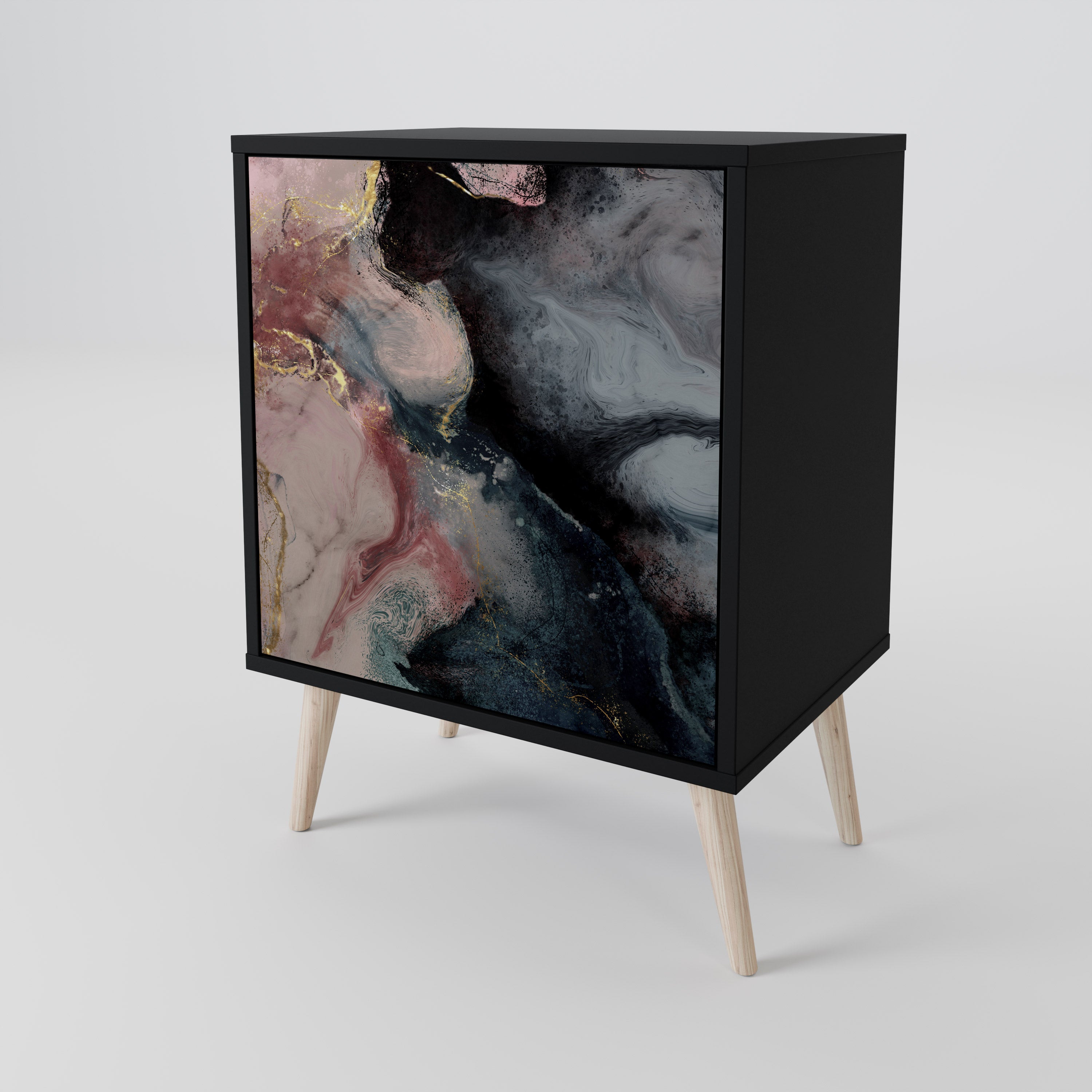 GILDED SWIRLS 1-Door Sideboard