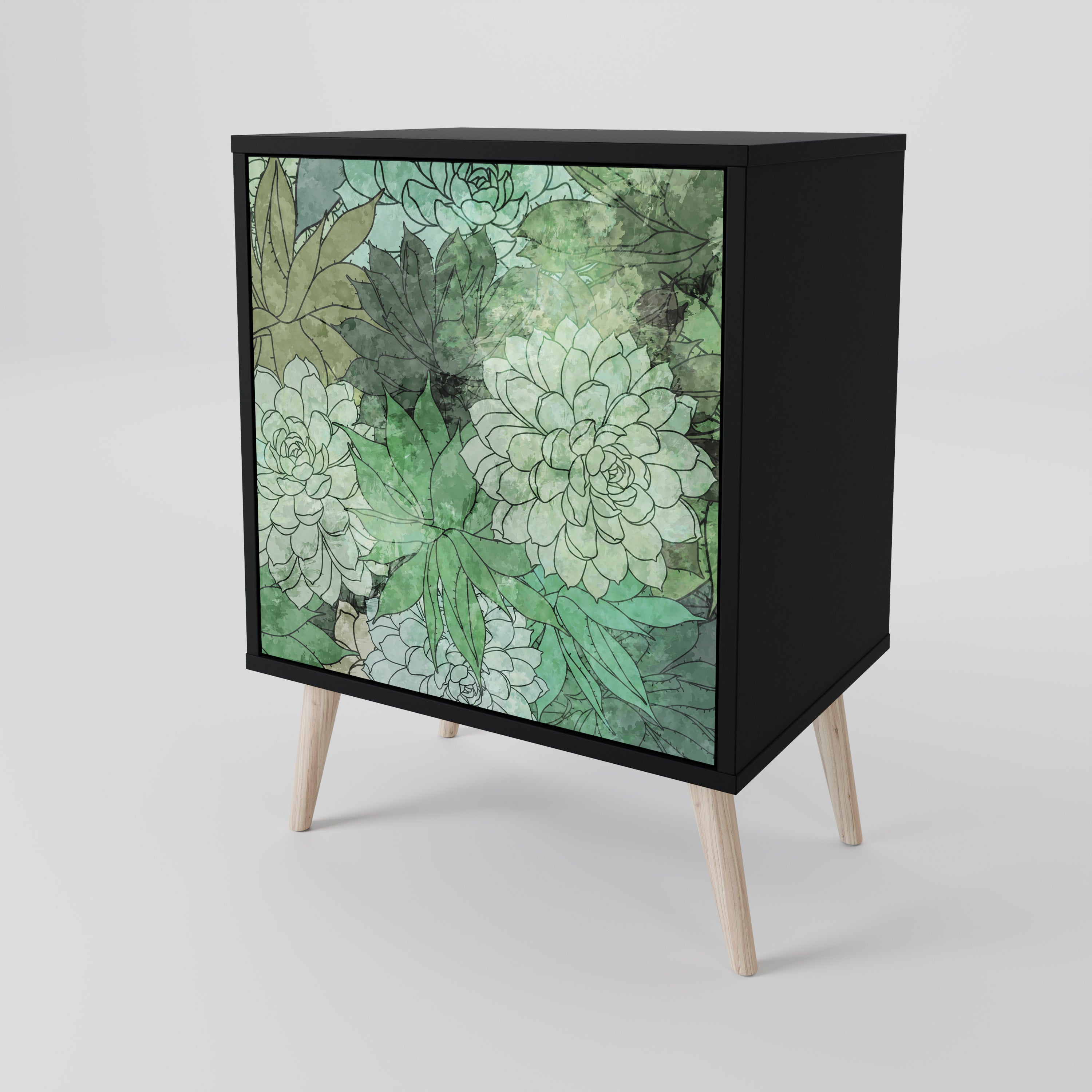 SUCCULENT CLUSTER 1-Door Sideboard