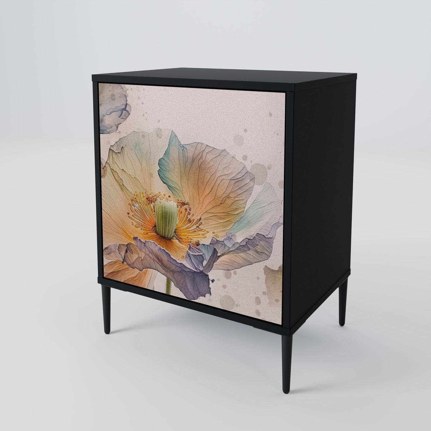 SOFTEN POPPY 1-Door Sideboard