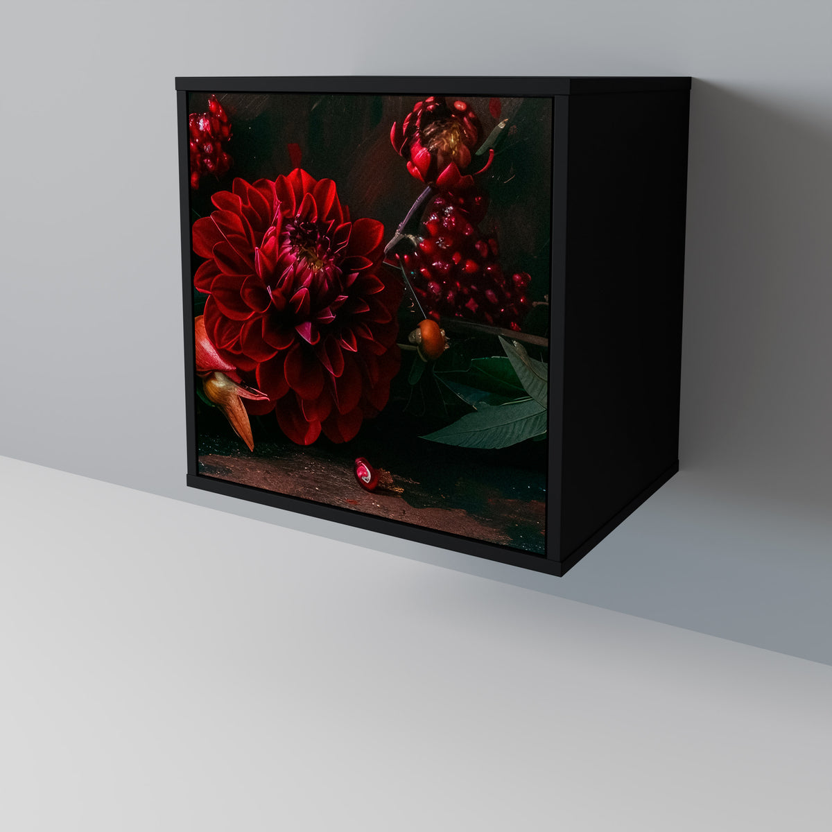 DAHLIAS AND POMEGRANATES 1-Door Sideboard