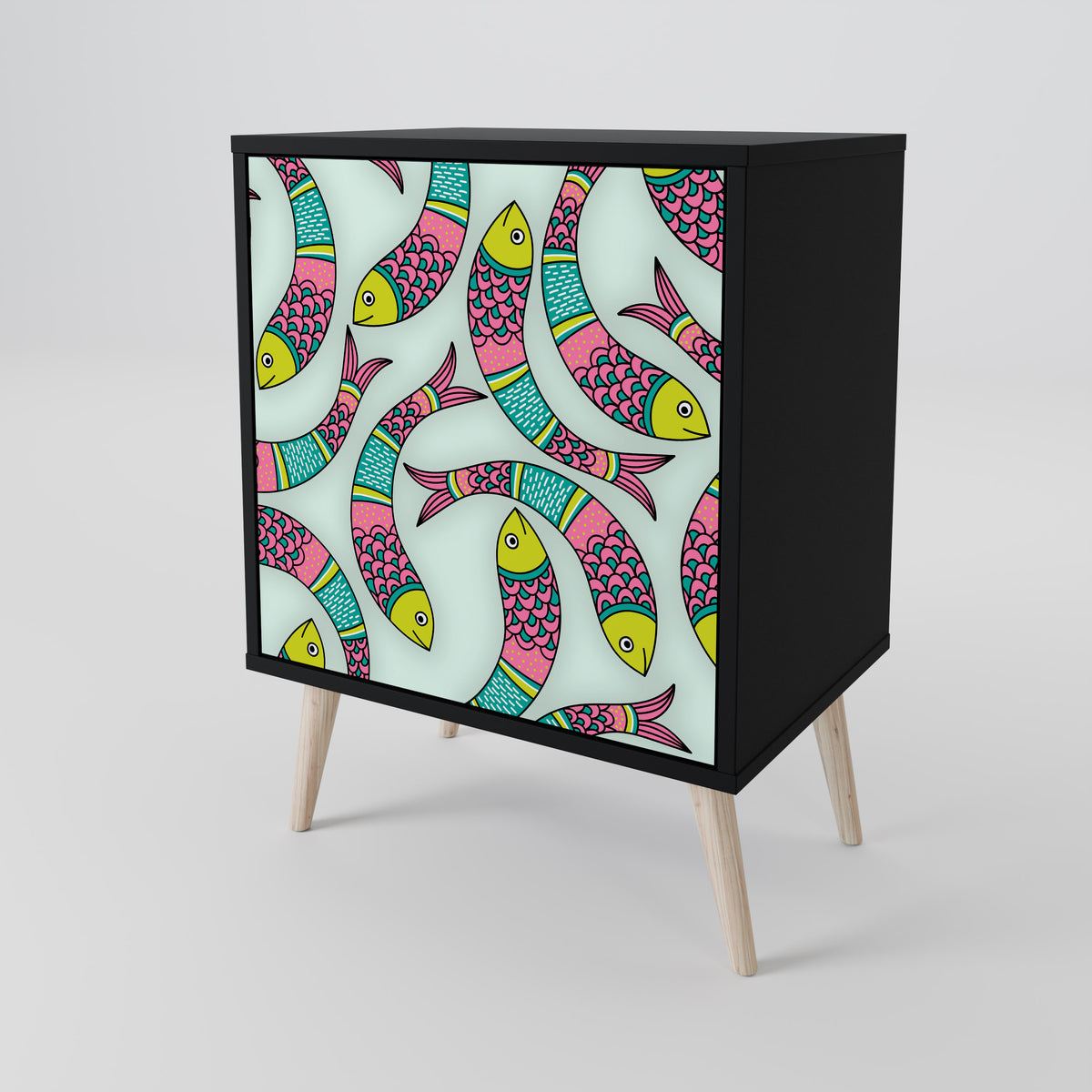 INDIAN FISH 1-Door Sideboard