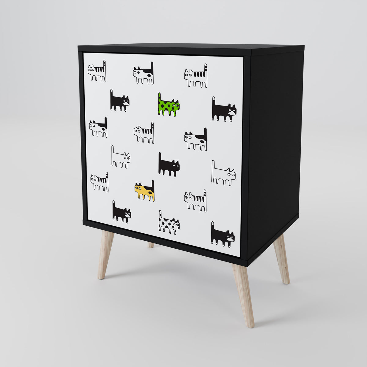 CATS COMPILATION 1-Door Sideboard