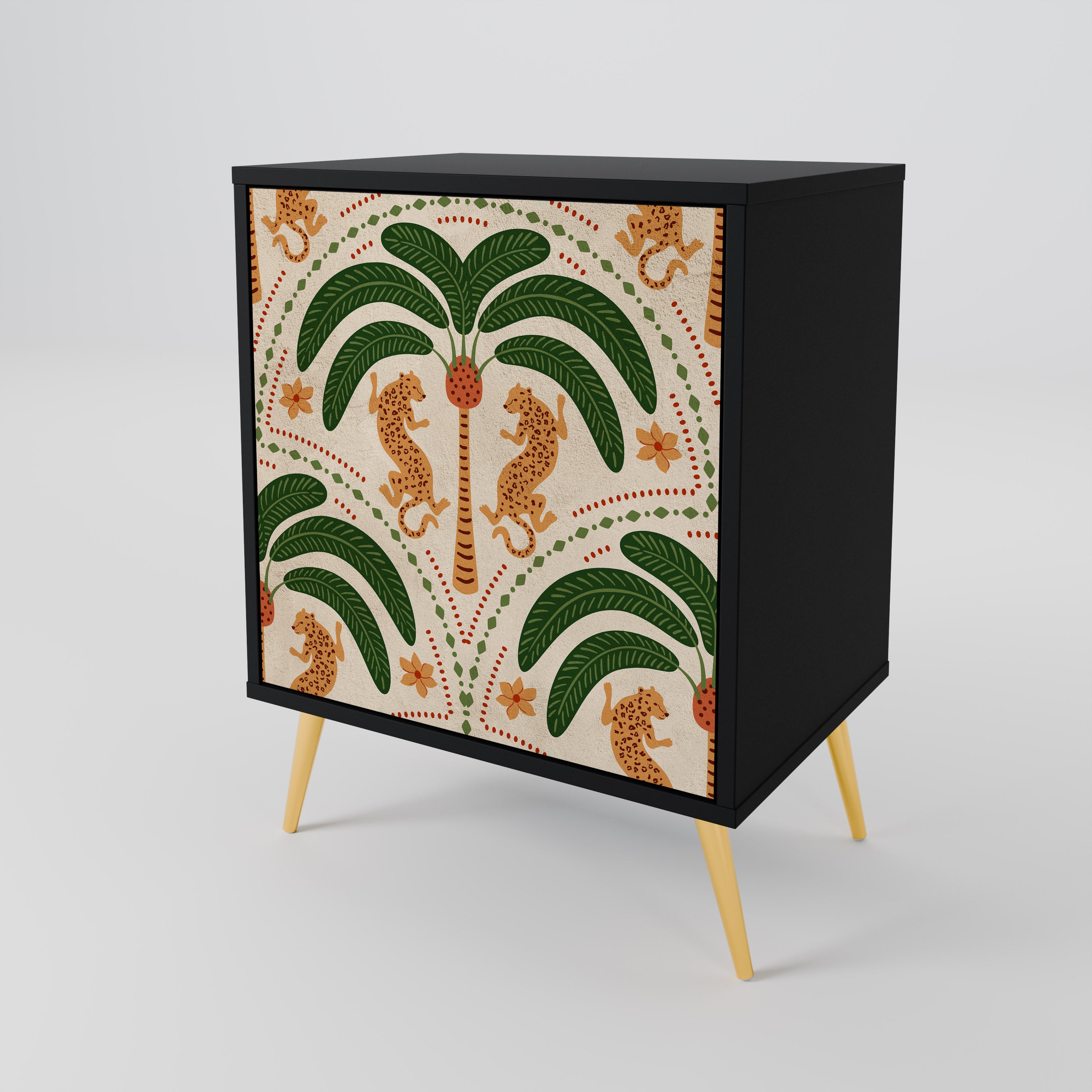 DANCING PREDATORS 1-Door Sideboard