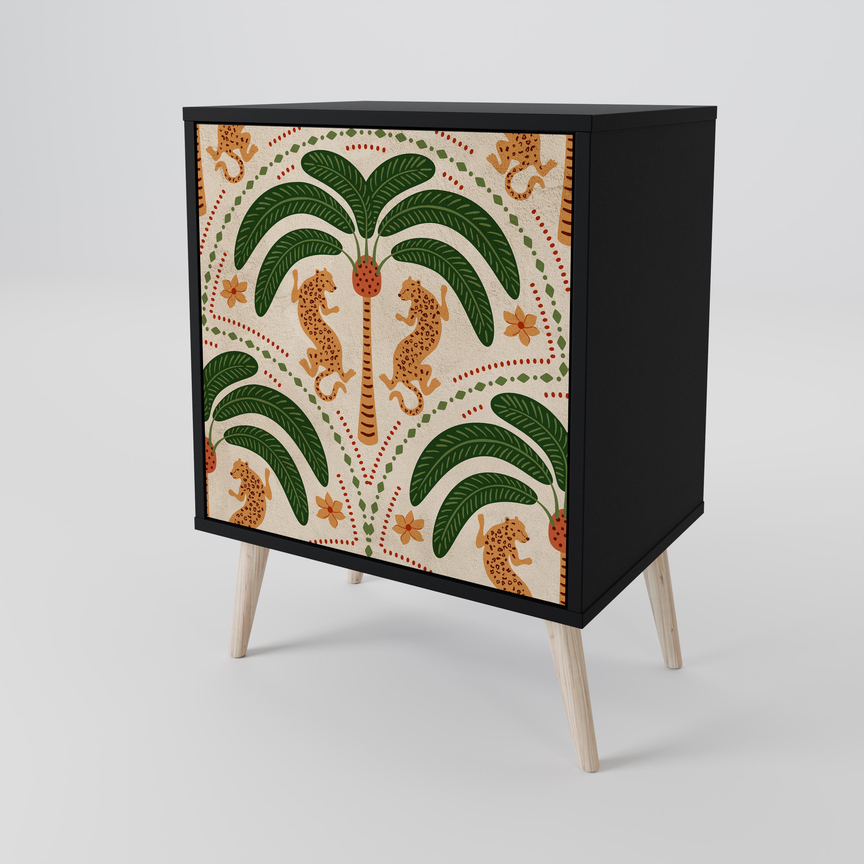 DANCING PREDATORS 1-Door Sideboard