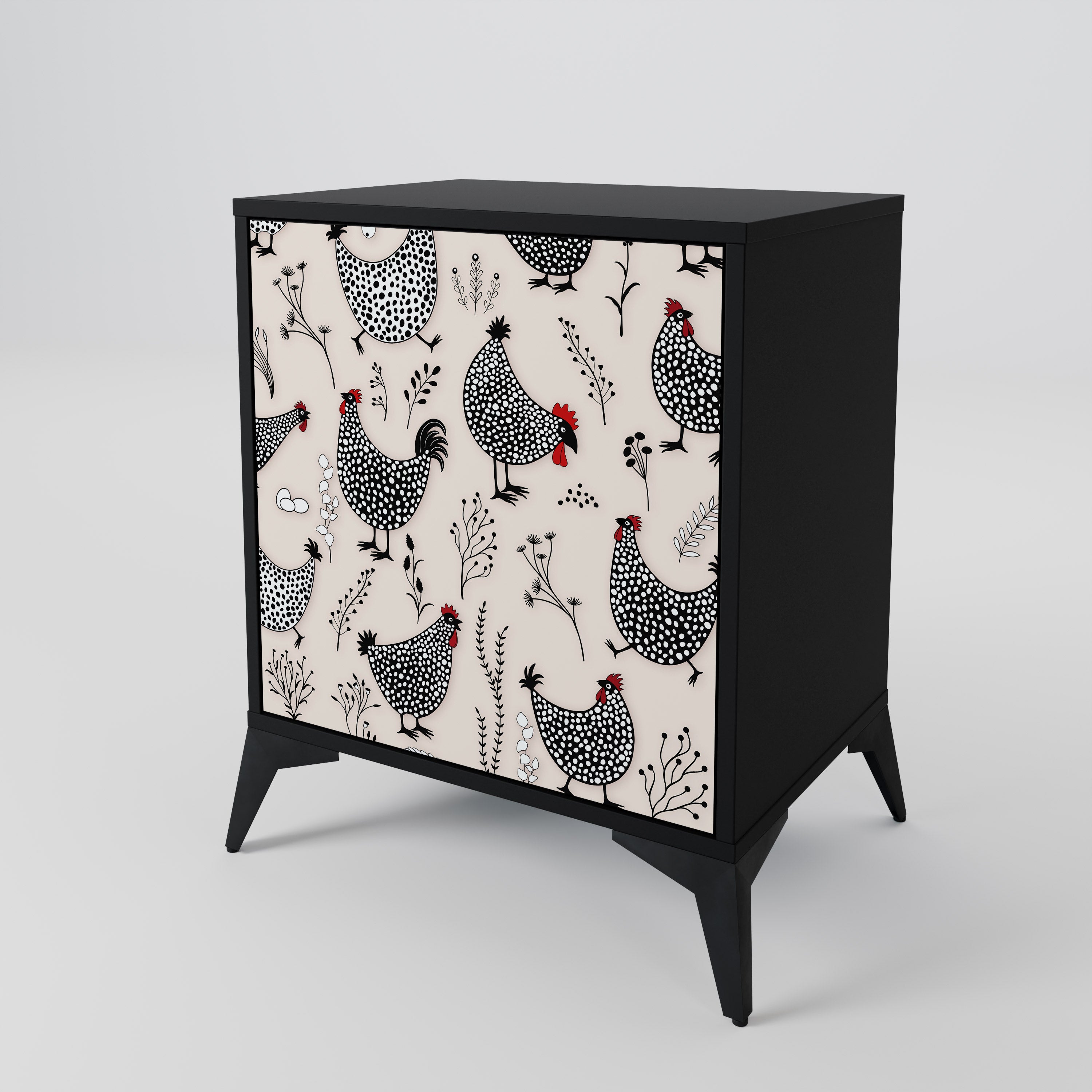 HAPPY HENS 1-Door Sideboard