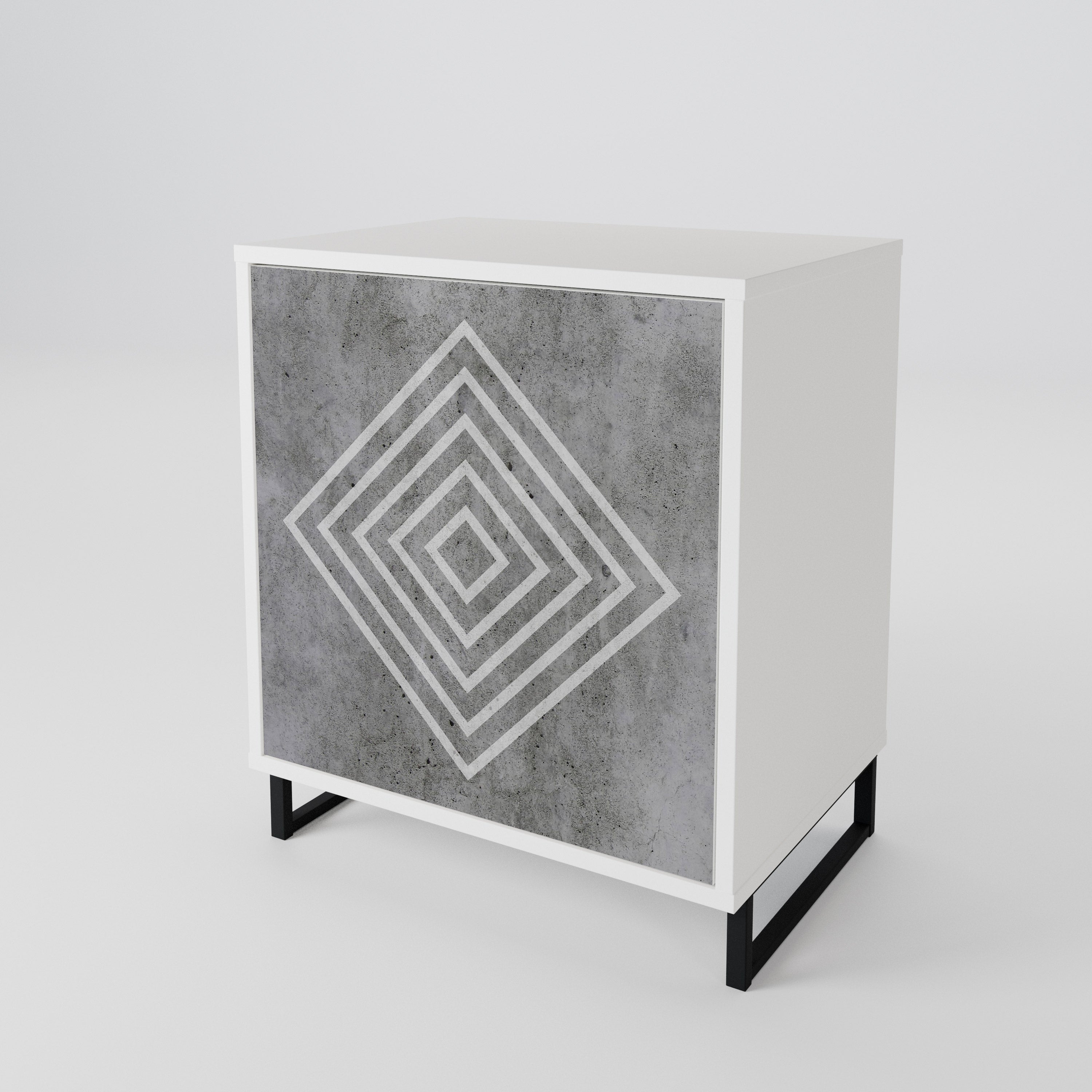 POLYGONAL ARTISTRY 1-Door Sideboard