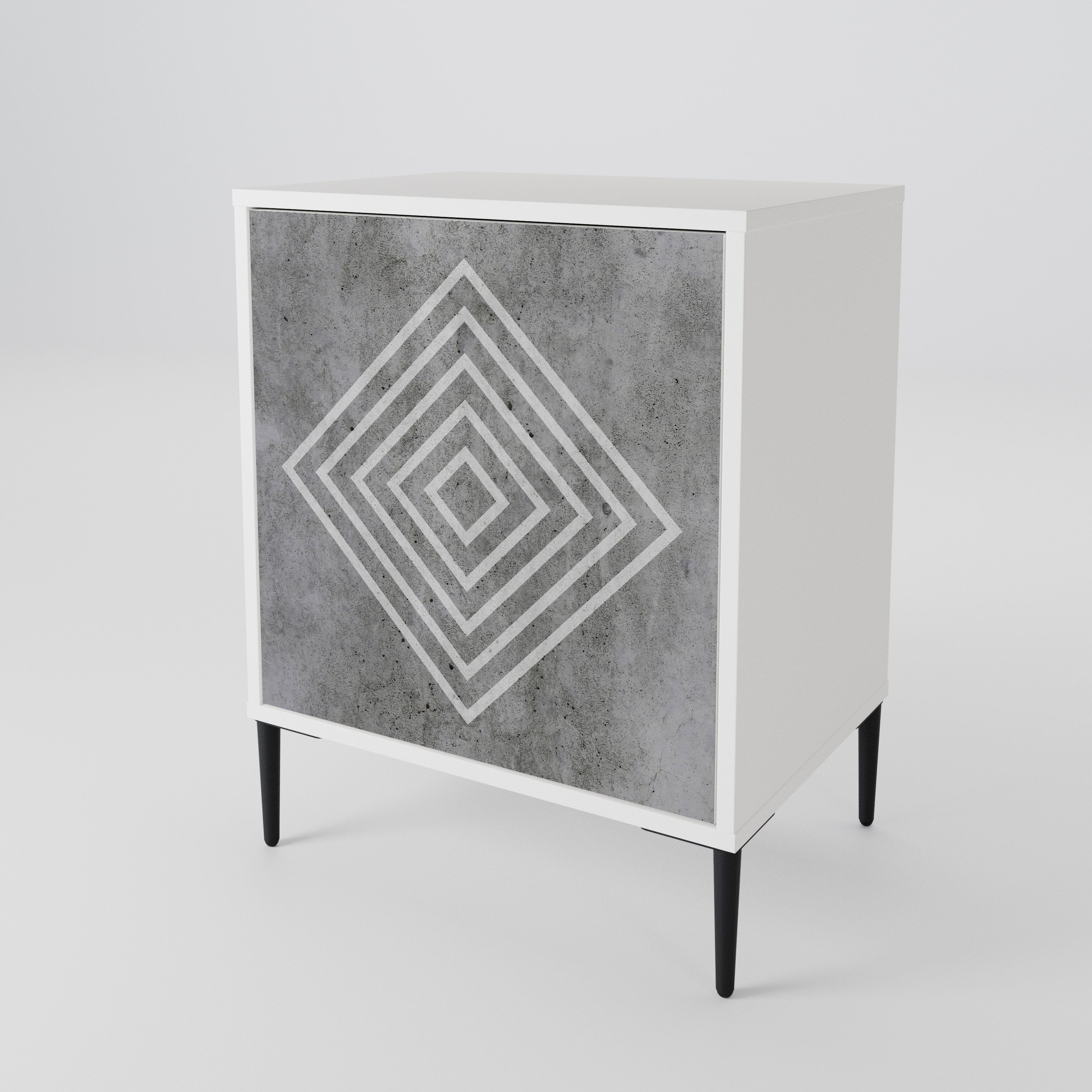 POLYGONAL ARTISTRY 1-Door Sideboard