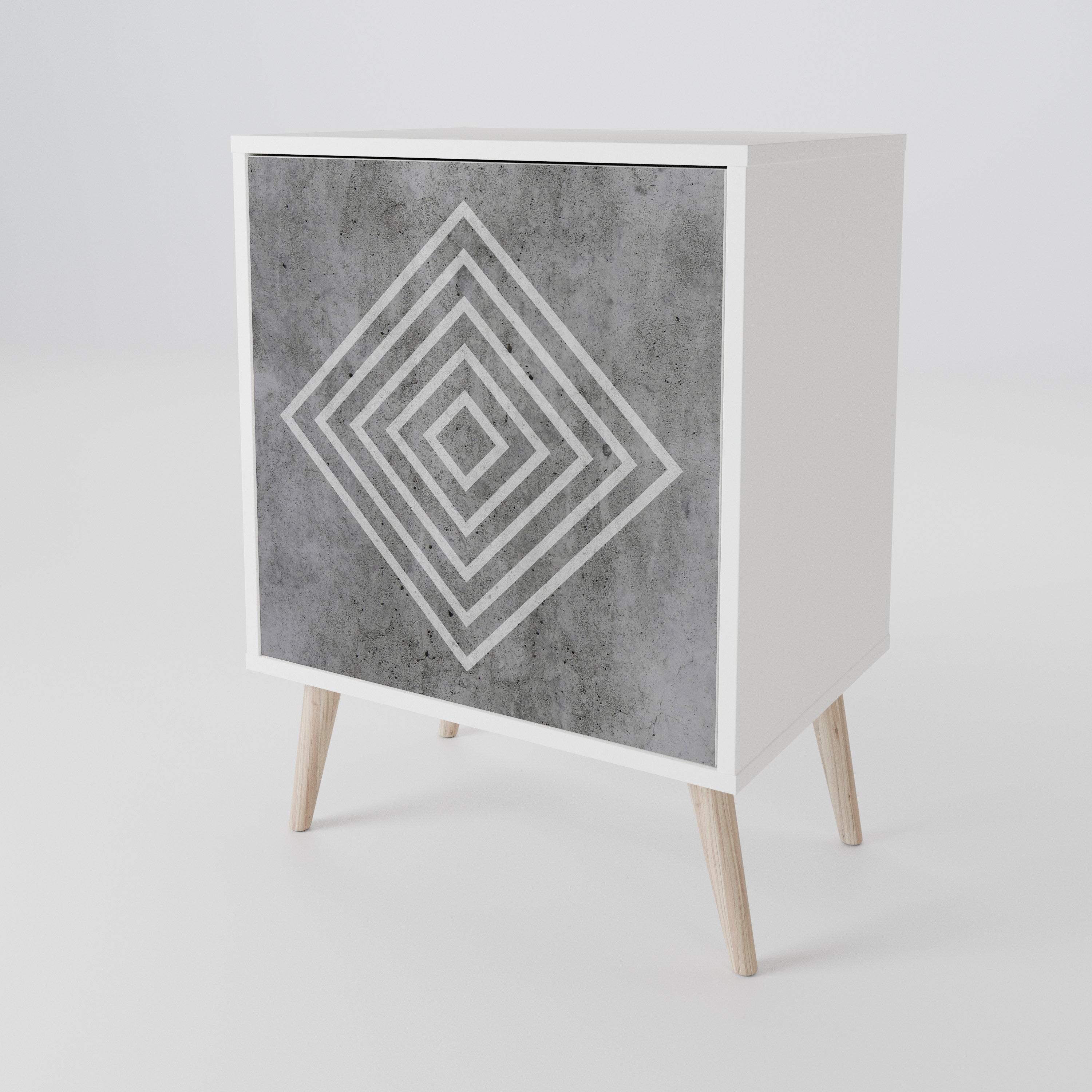 POLYGONAL ARTISTRY 1-Door Sideboard