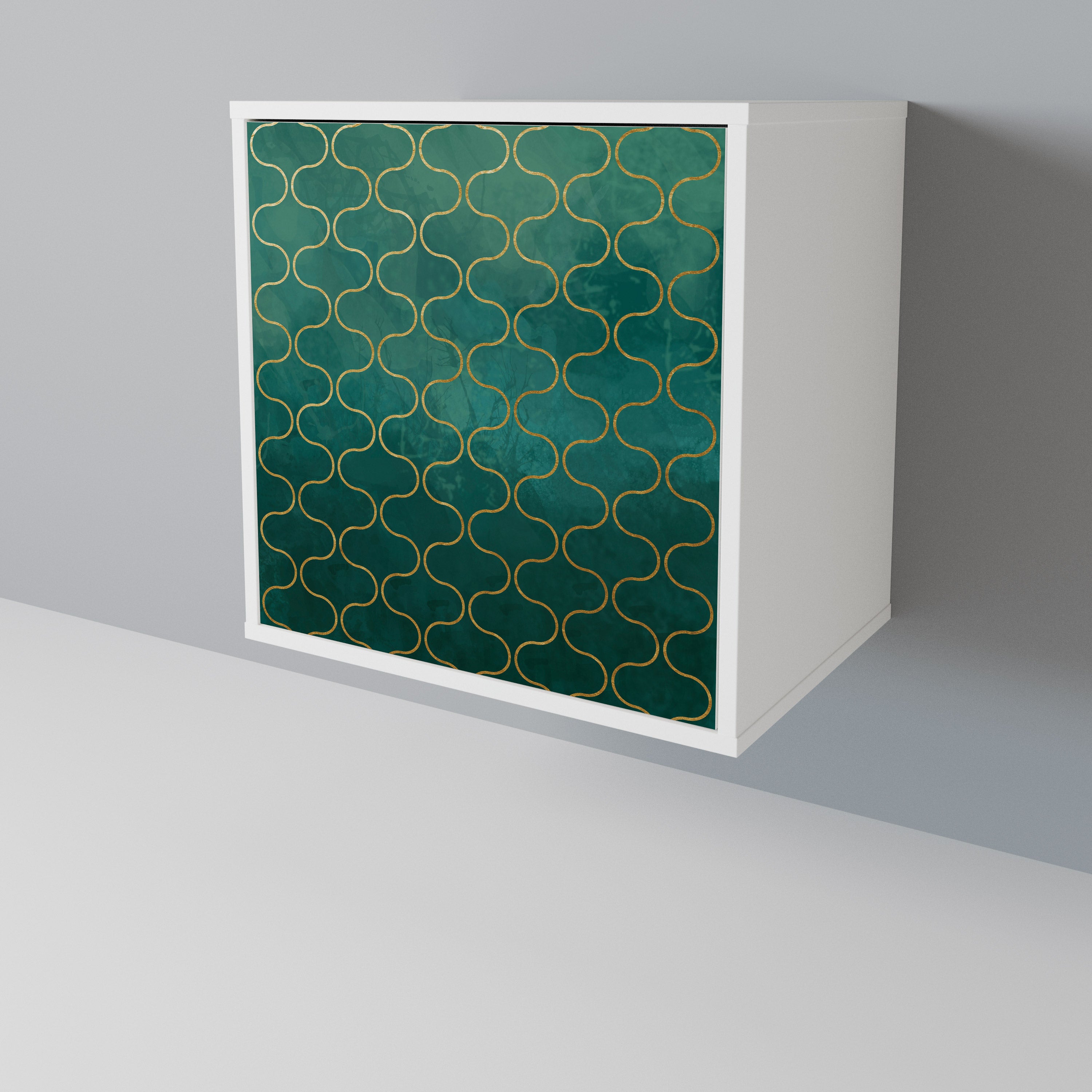 TESSELATED GREENERY 1-Door Sideboard