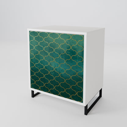TESSELATED GREENERY 1-Door Sideboard