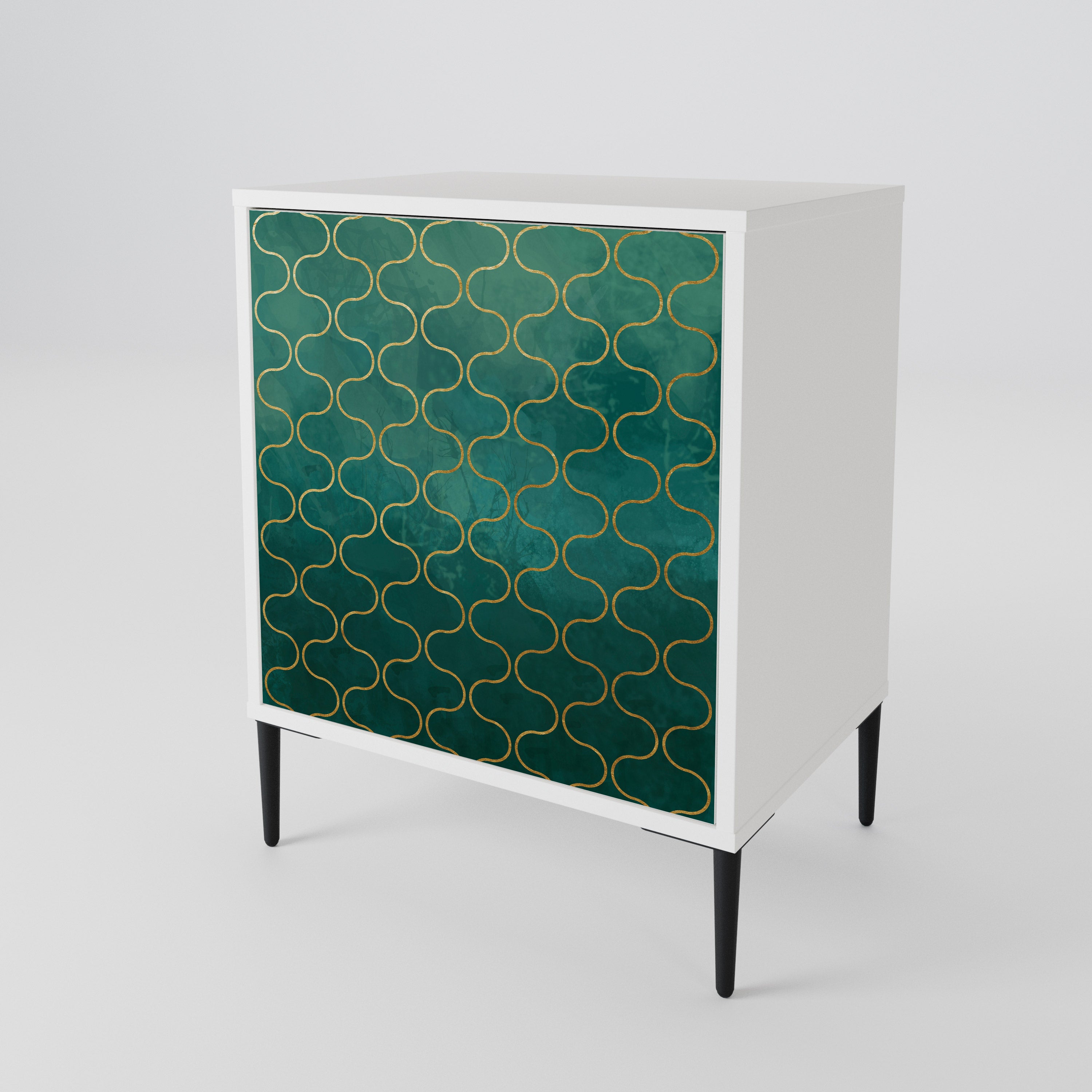 TESSELATED GREENERY 1-Door Sideboard