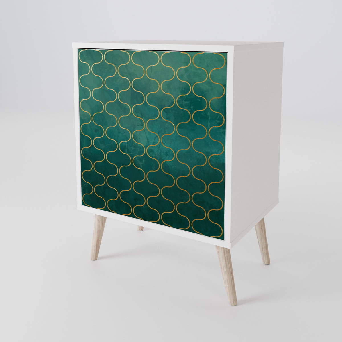 TESSELATED GREENERY 1-Door Sideboard