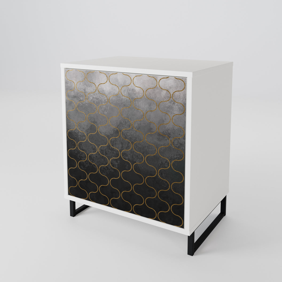 TESSELATED GRAYISH 1-Door Sideboard