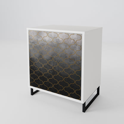 TESSELATED GRAYISH 1-Door Sideboard