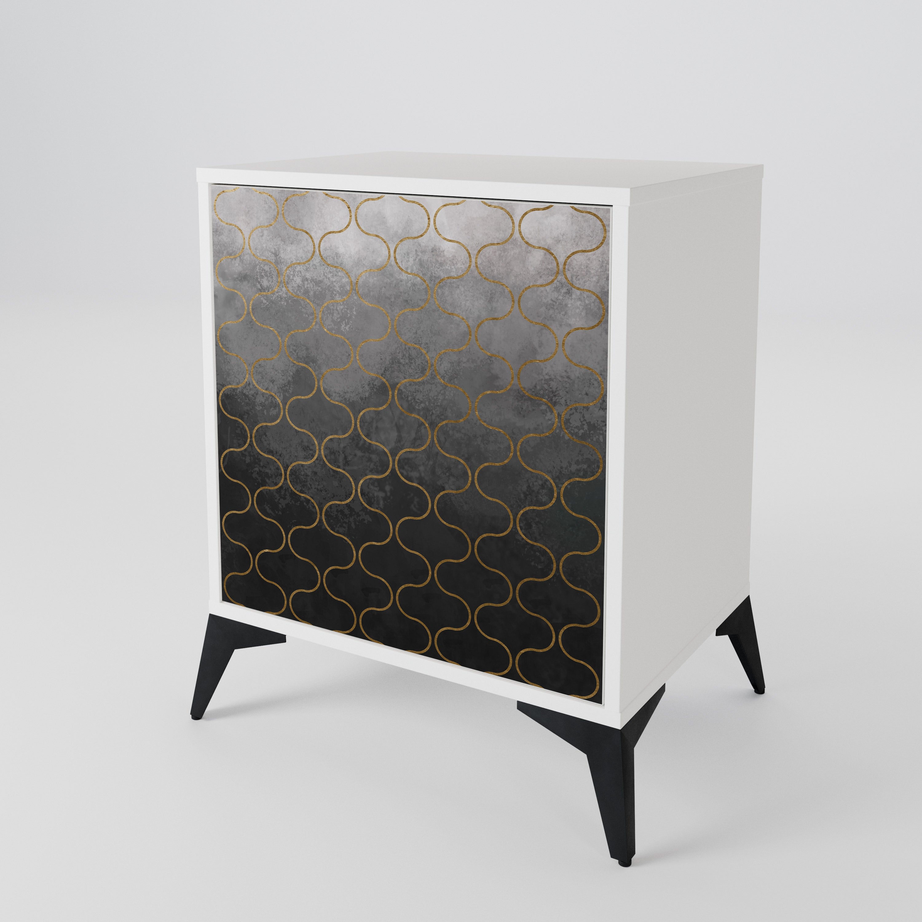 TESSELATED GRAYISH 1-Door Sideboard