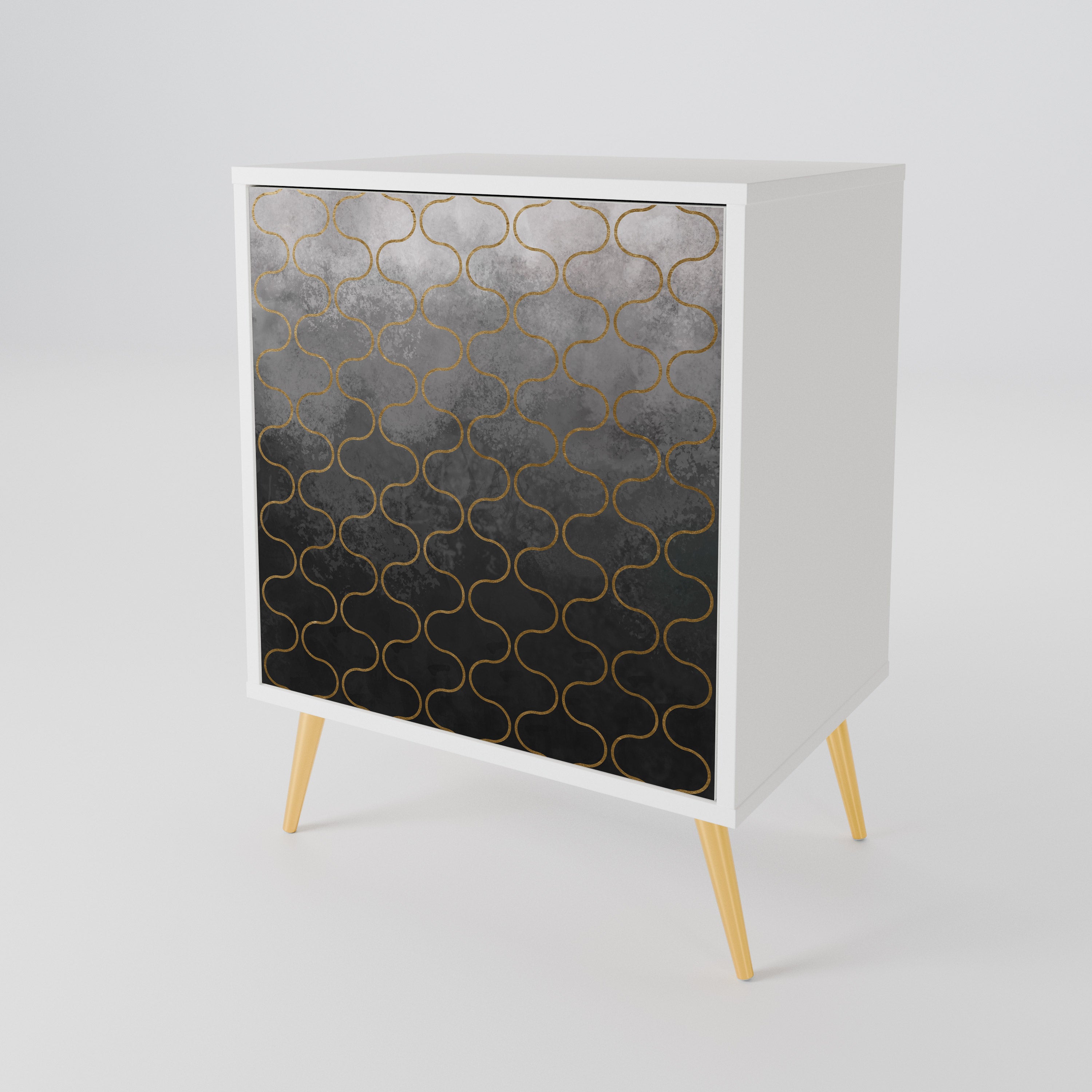 TESSELATED GRAYISH 1-Door Sideboard