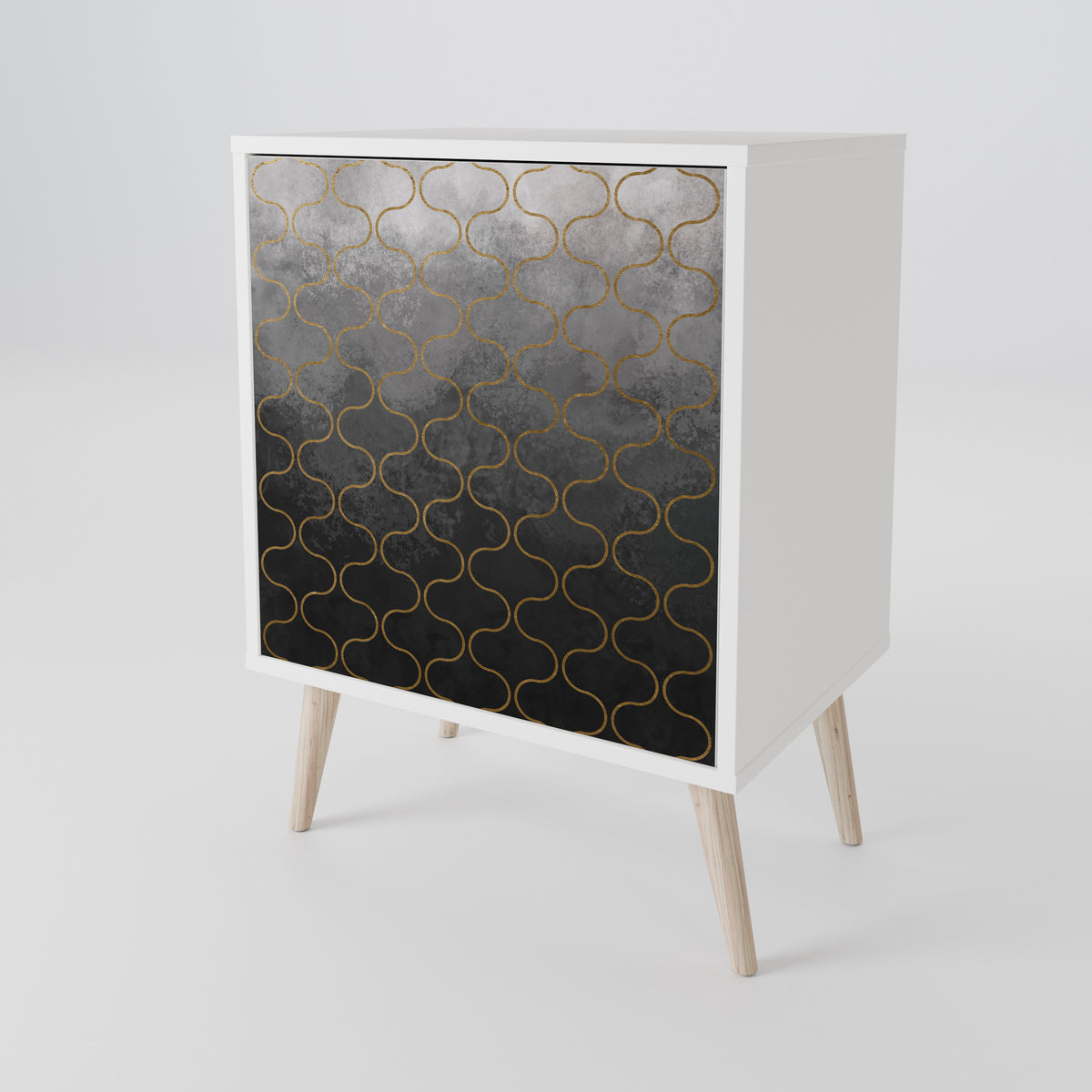 TESSELATED GRAYISH 1-Door Sideboard