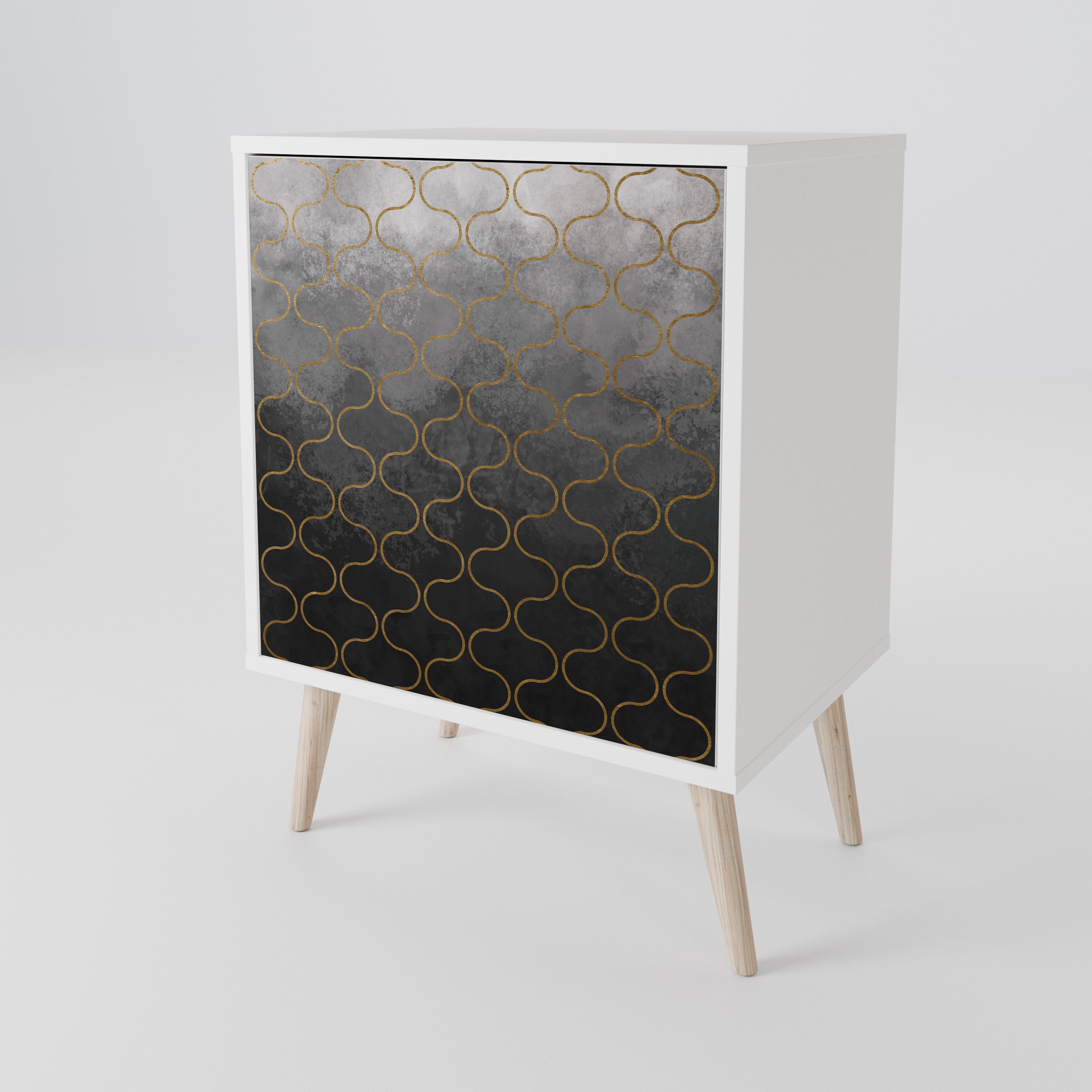 TESSELATED GRAYISH 1-Door Sideboard