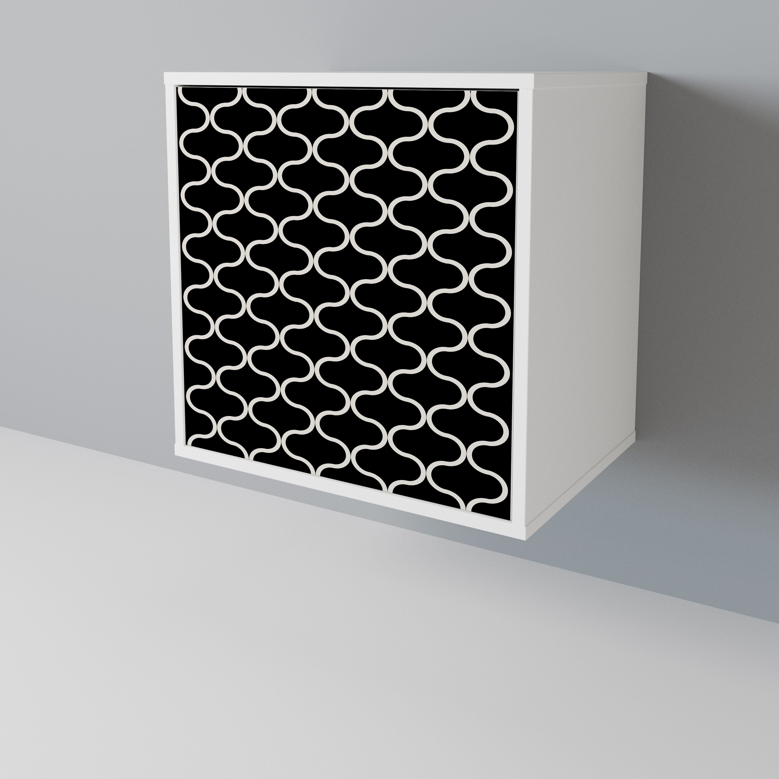 TESSELATED BLACKNESS 1-Door Sideboard