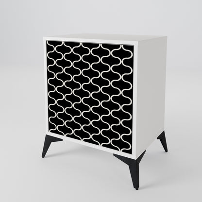 TESSELATED BLACKNESS 1-Door Sideboard