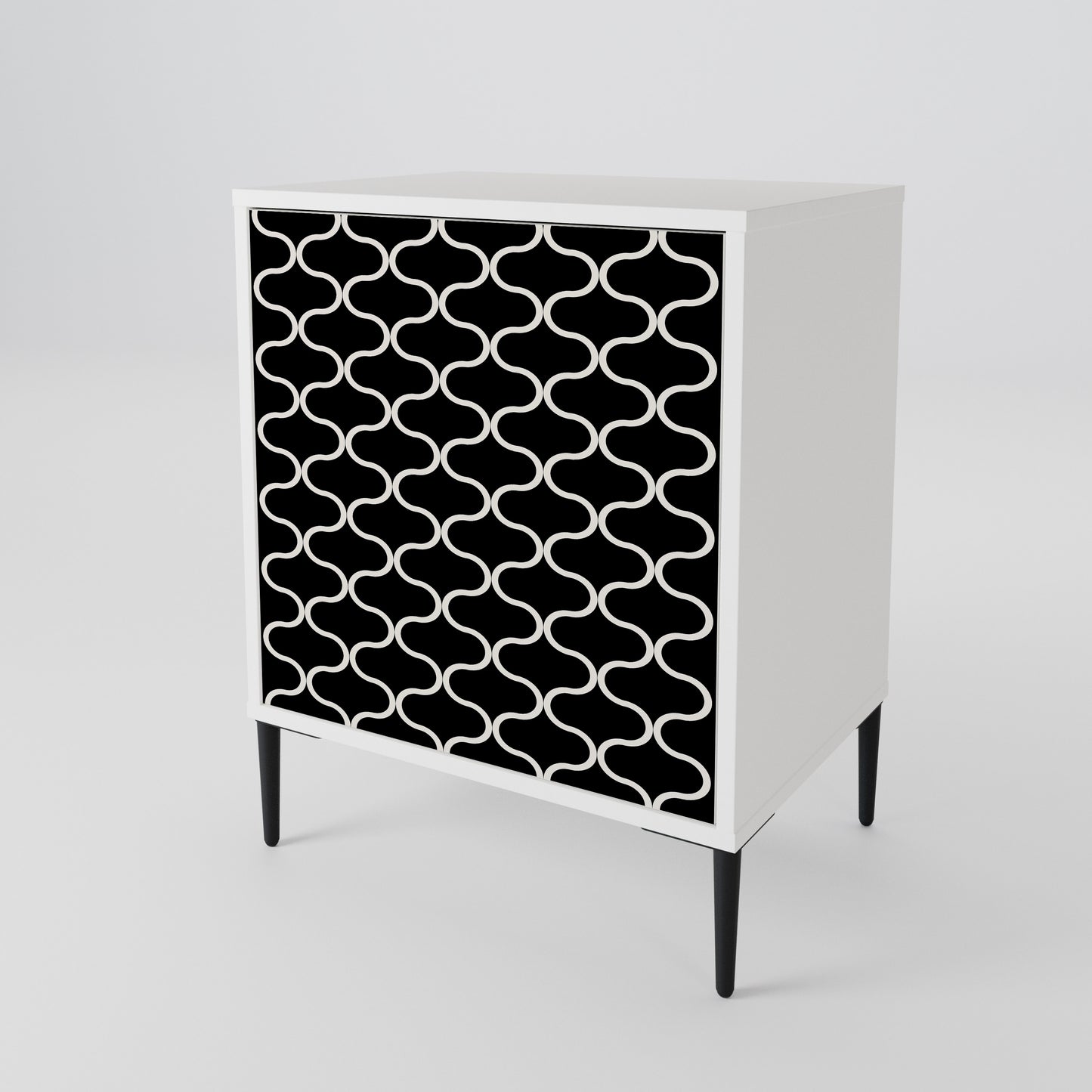 TESSELATED BLACKNESS 1-Door Sideboard