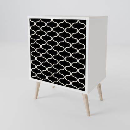 TESSELATED BLACKNESS 1-Door Sideboard