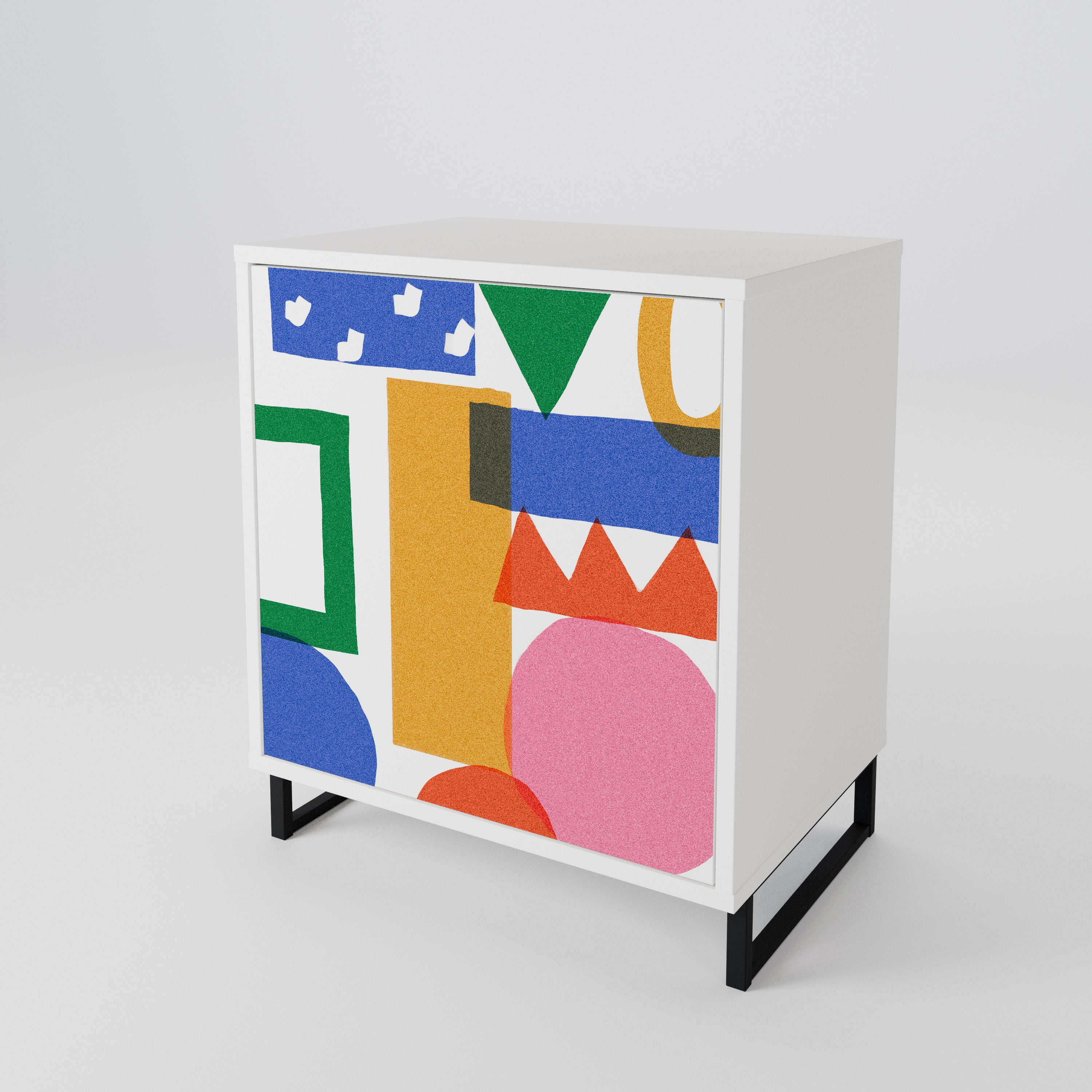 GEOMETRIC GLIMMER 1-Door Sideboard