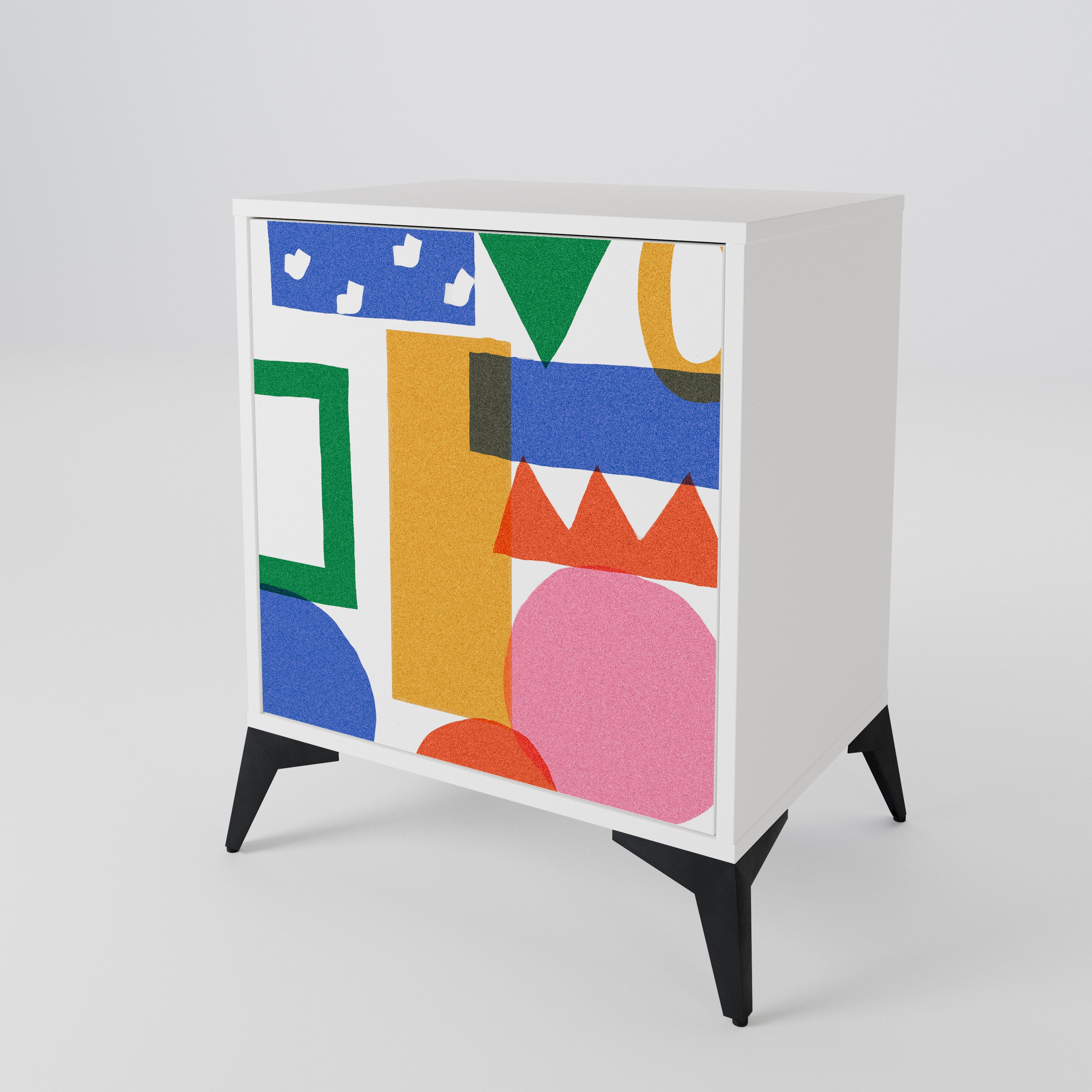 GEOMETRIC GLIMMER 1-Door Sideboard