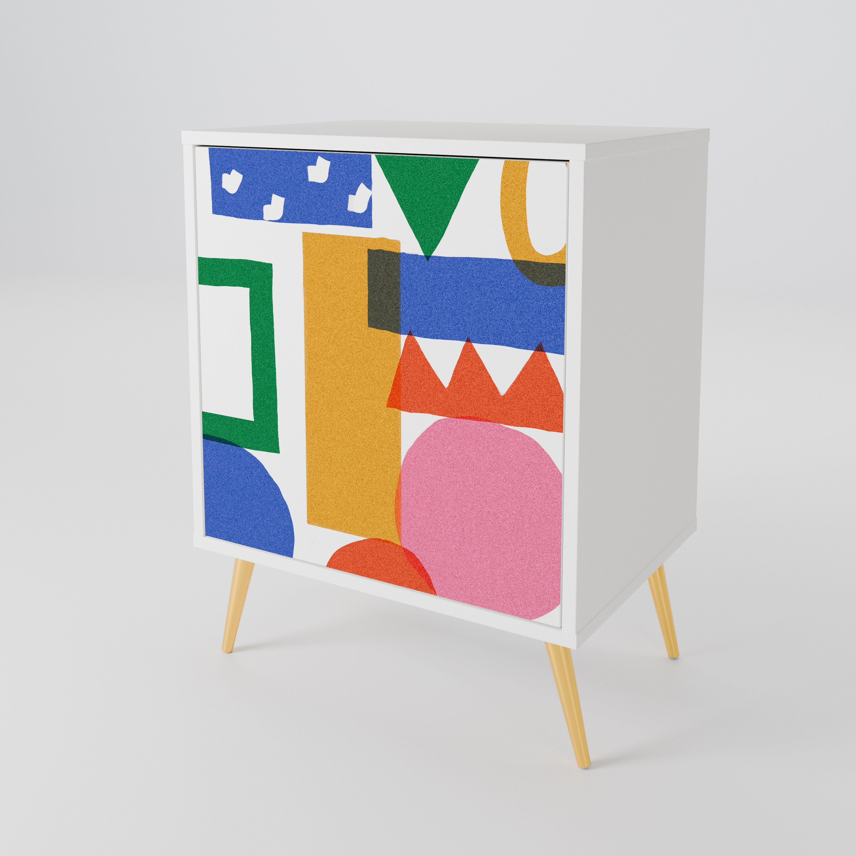 GEOMETRIC GLIMMER 1-Door Sideboard