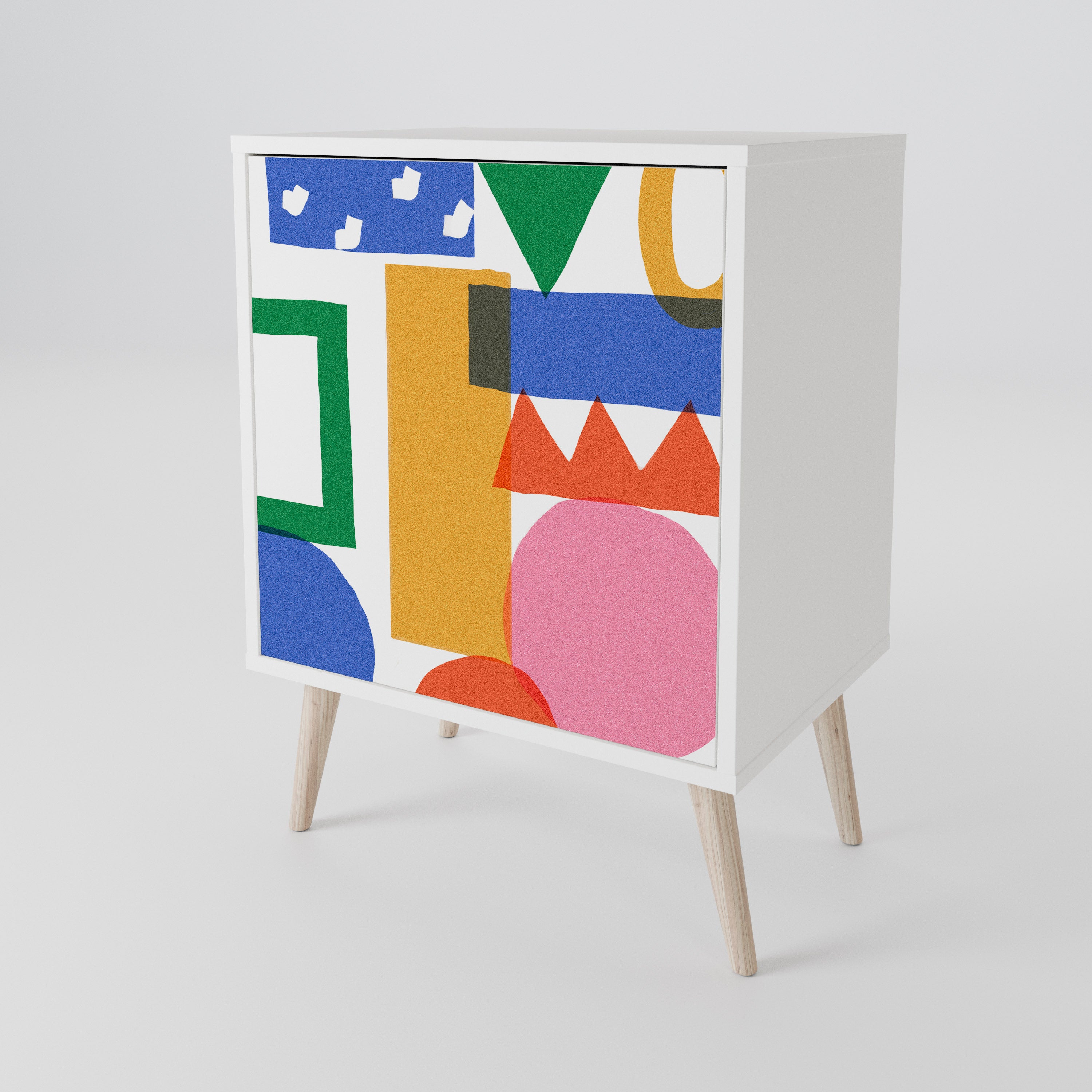 GEOMETRIC GLIMMER 1-Door Sideboard