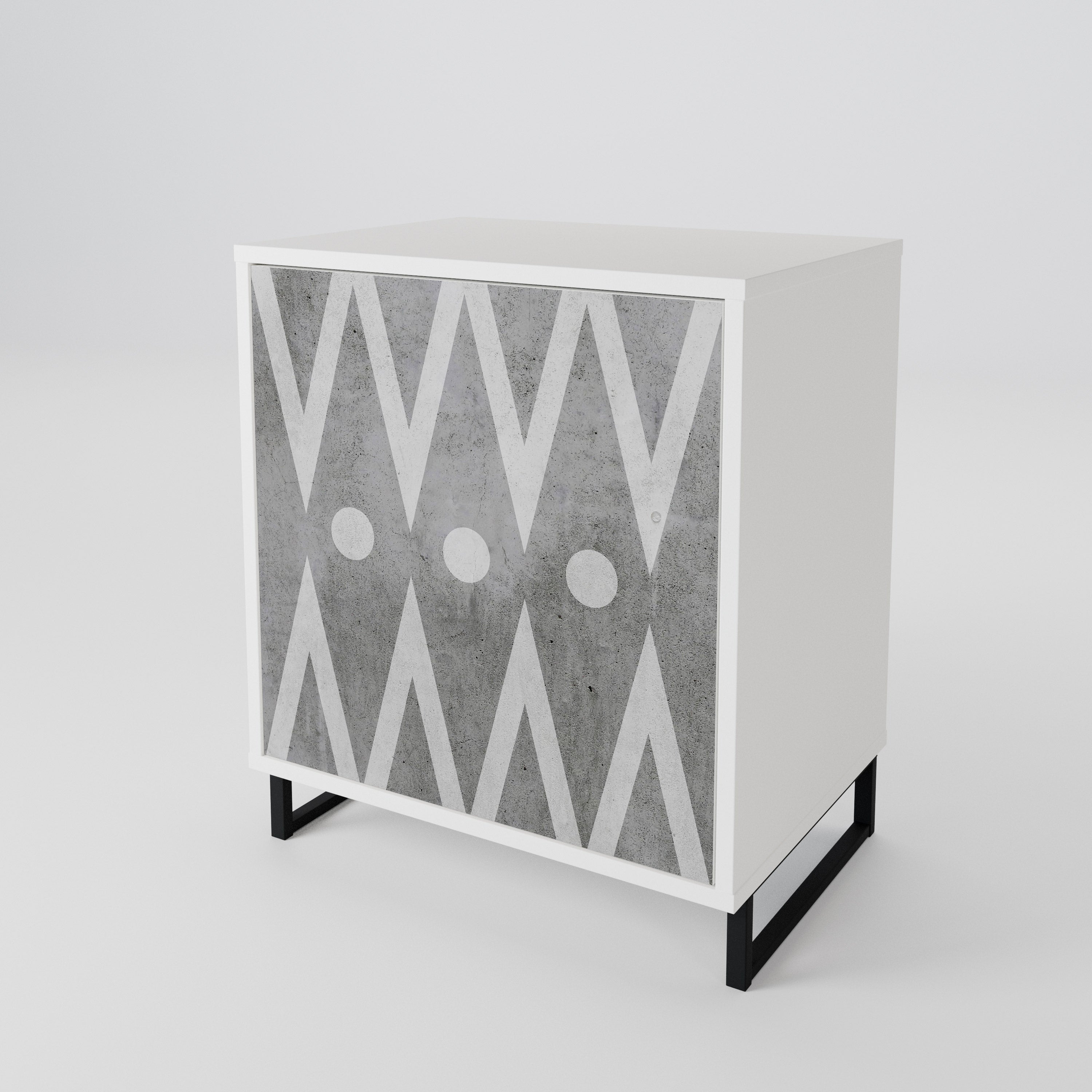 SHARP EDGES 1-Door Sideboard