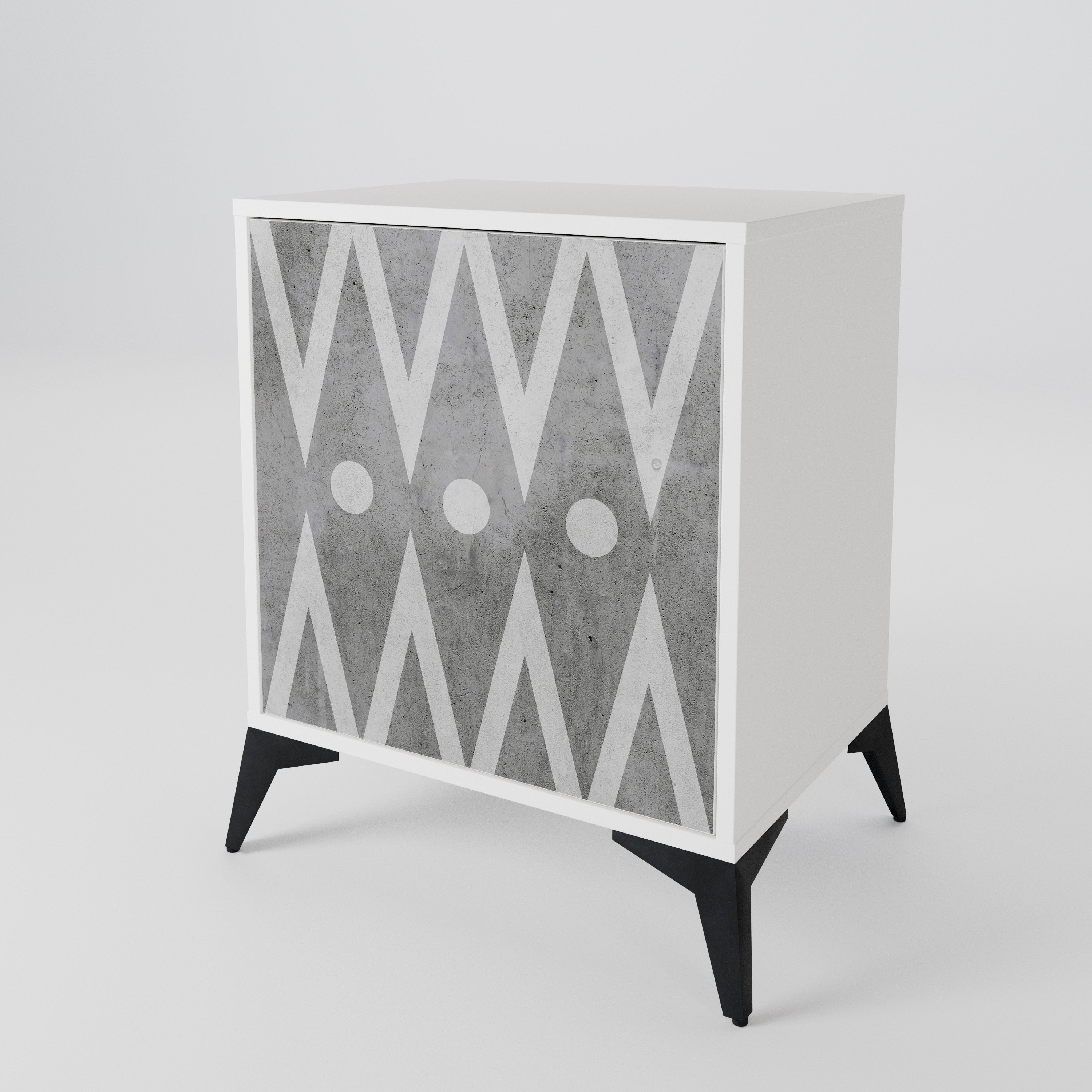 SHARP EDGES 1-Door Sideboard
