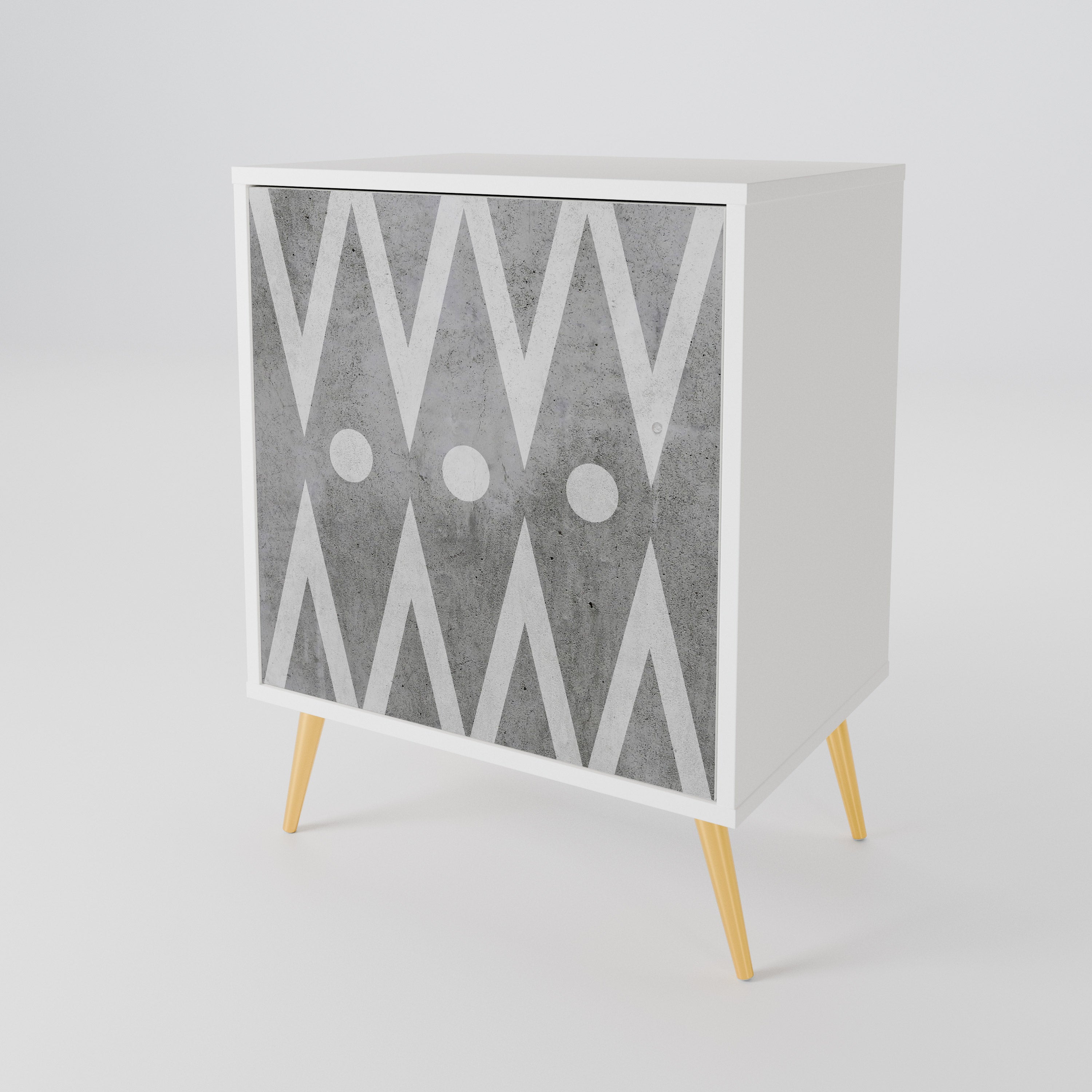 SHARP EDGES 1-Door Sideboard