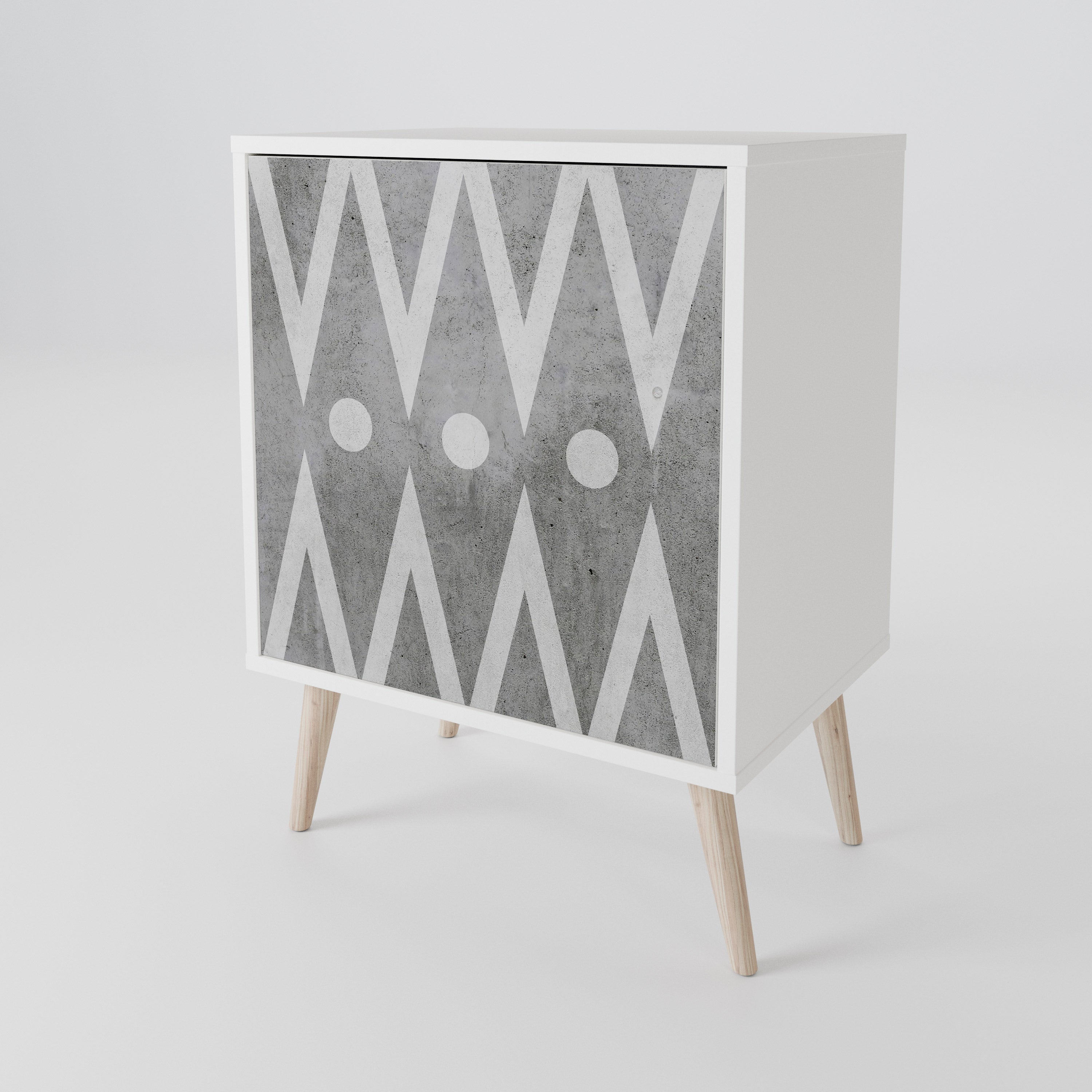 SHARP EDGES 1-Door Sideboard