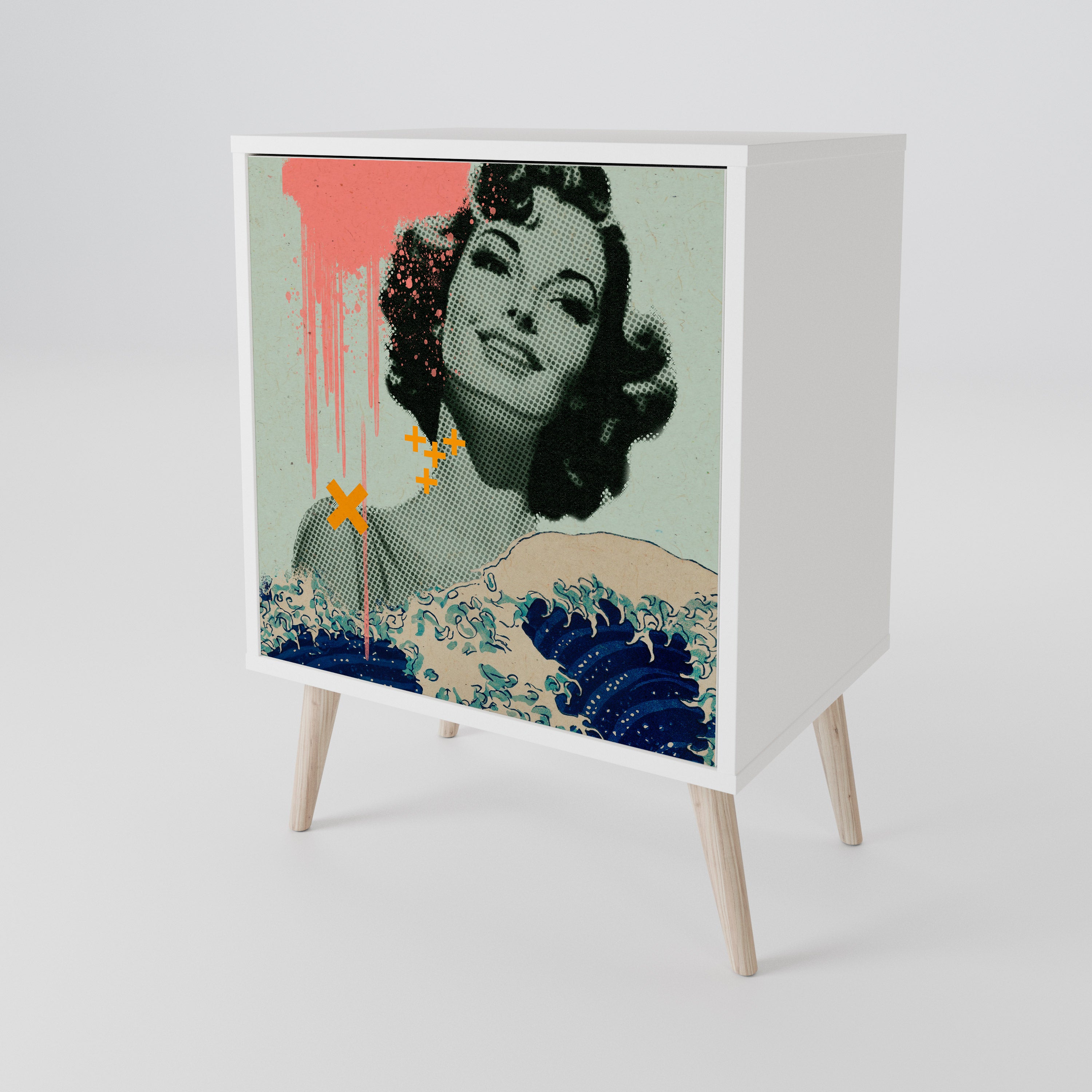 KANAGAWA BEAUTY 1-Door Sideboard