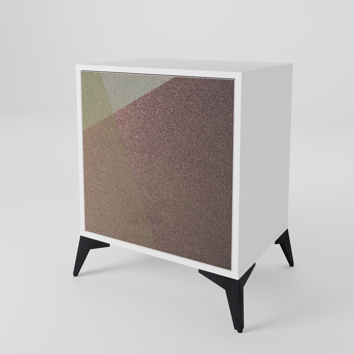 BEIGE GEOMETRY 1-Door Sideboard